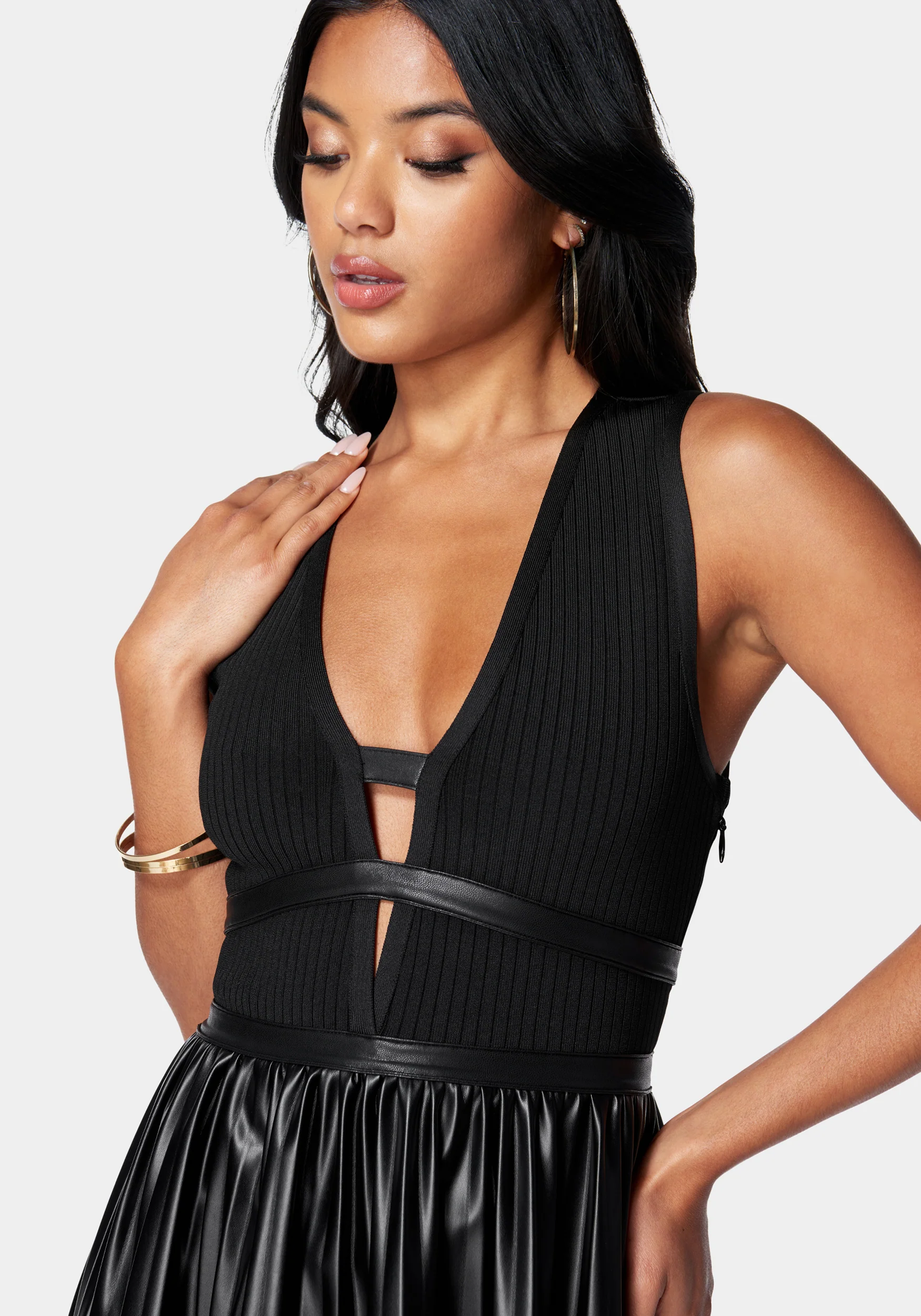 Plunge Neck Tennis Dress - Image 4