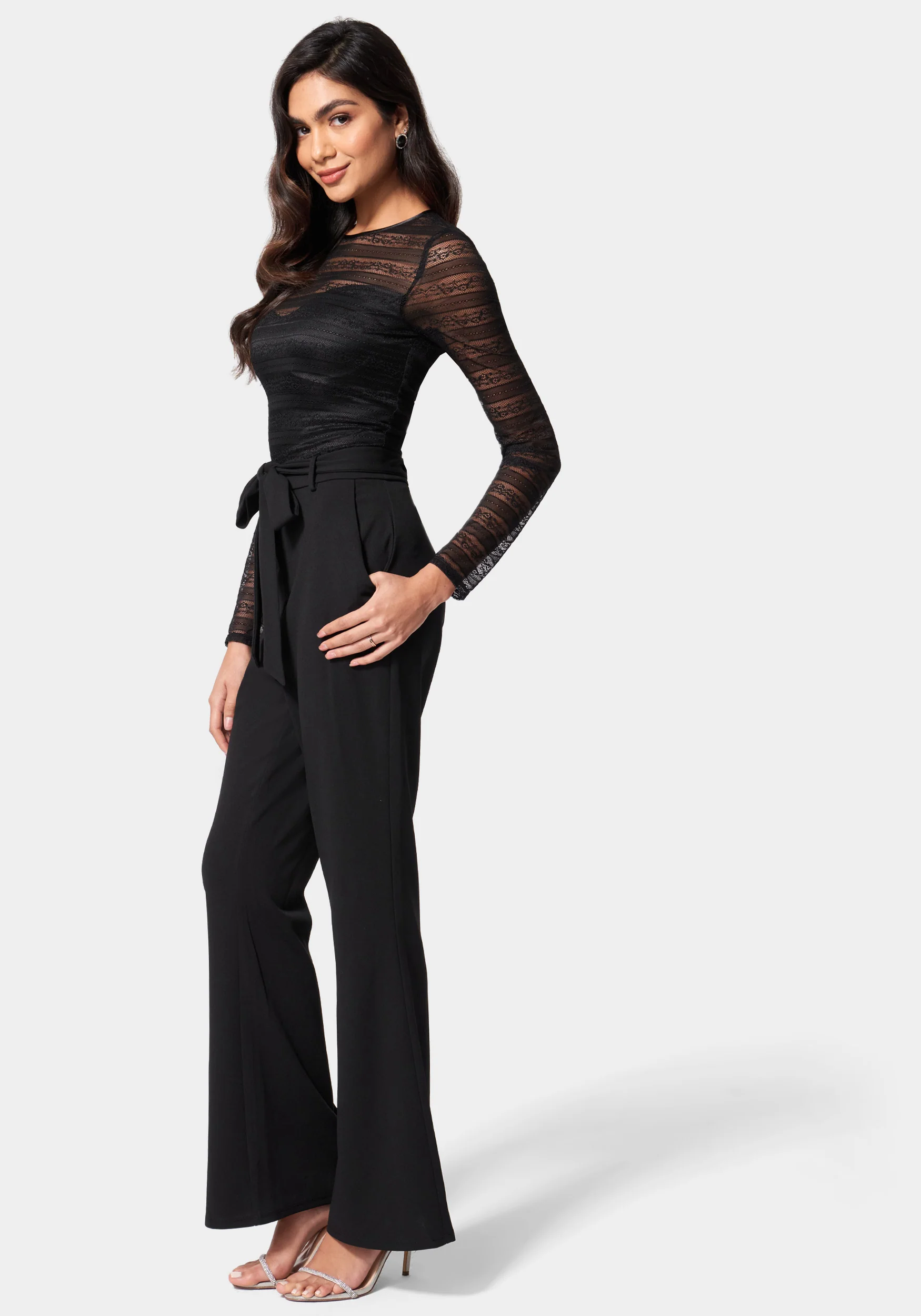Pointelle Trouser Leg Jumpsuit - Image 2