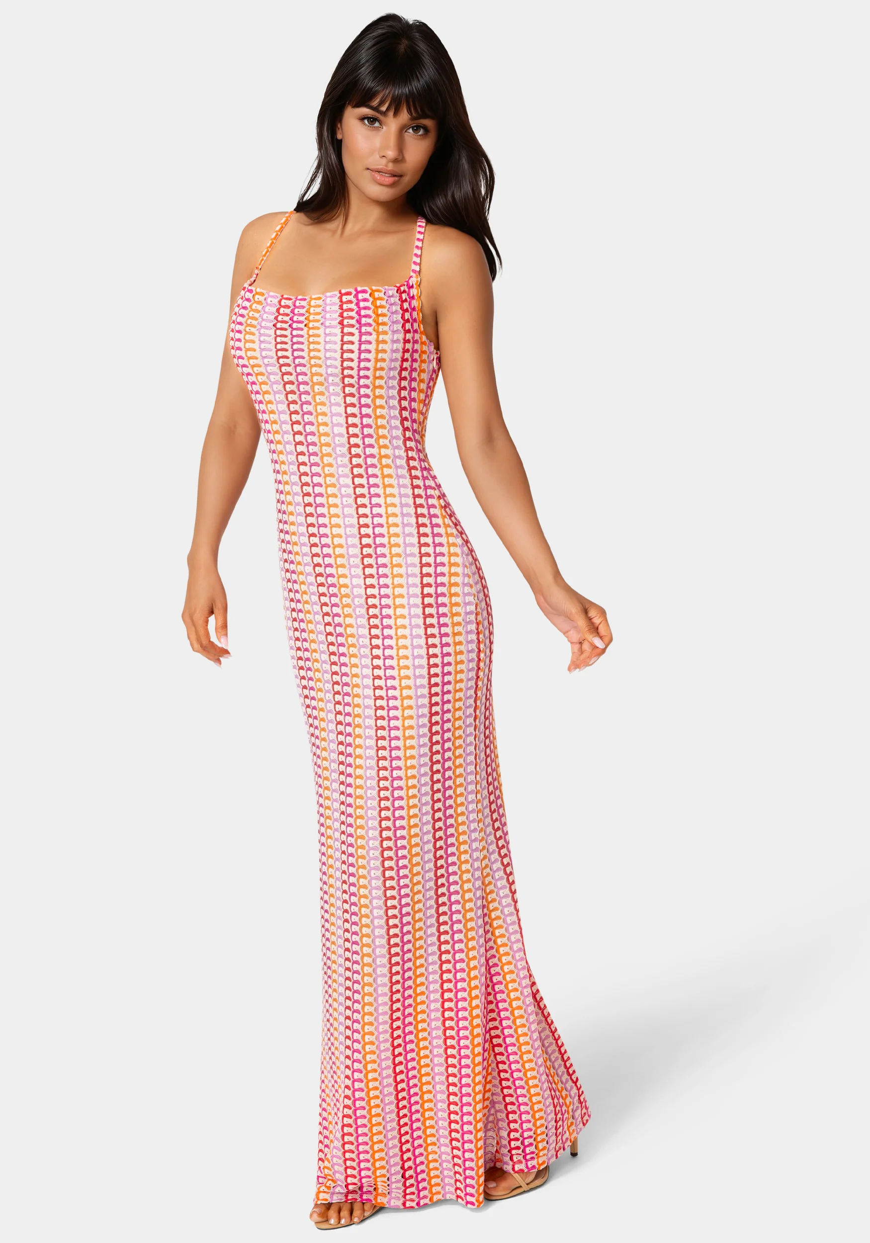 Printed Bodycon Maxi Dress - Image 2