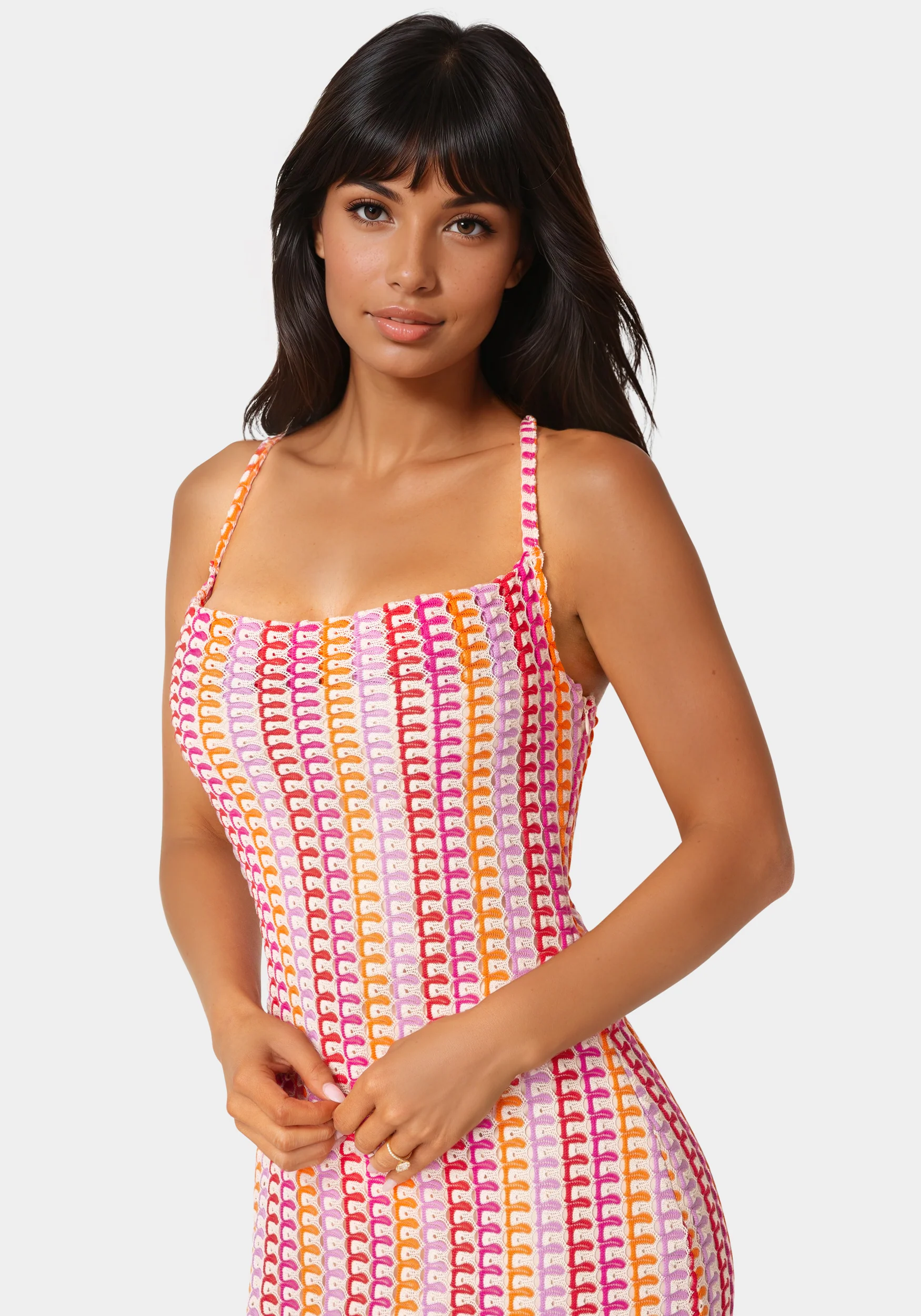 Printed Bodycon Maxi Dress - Image 4