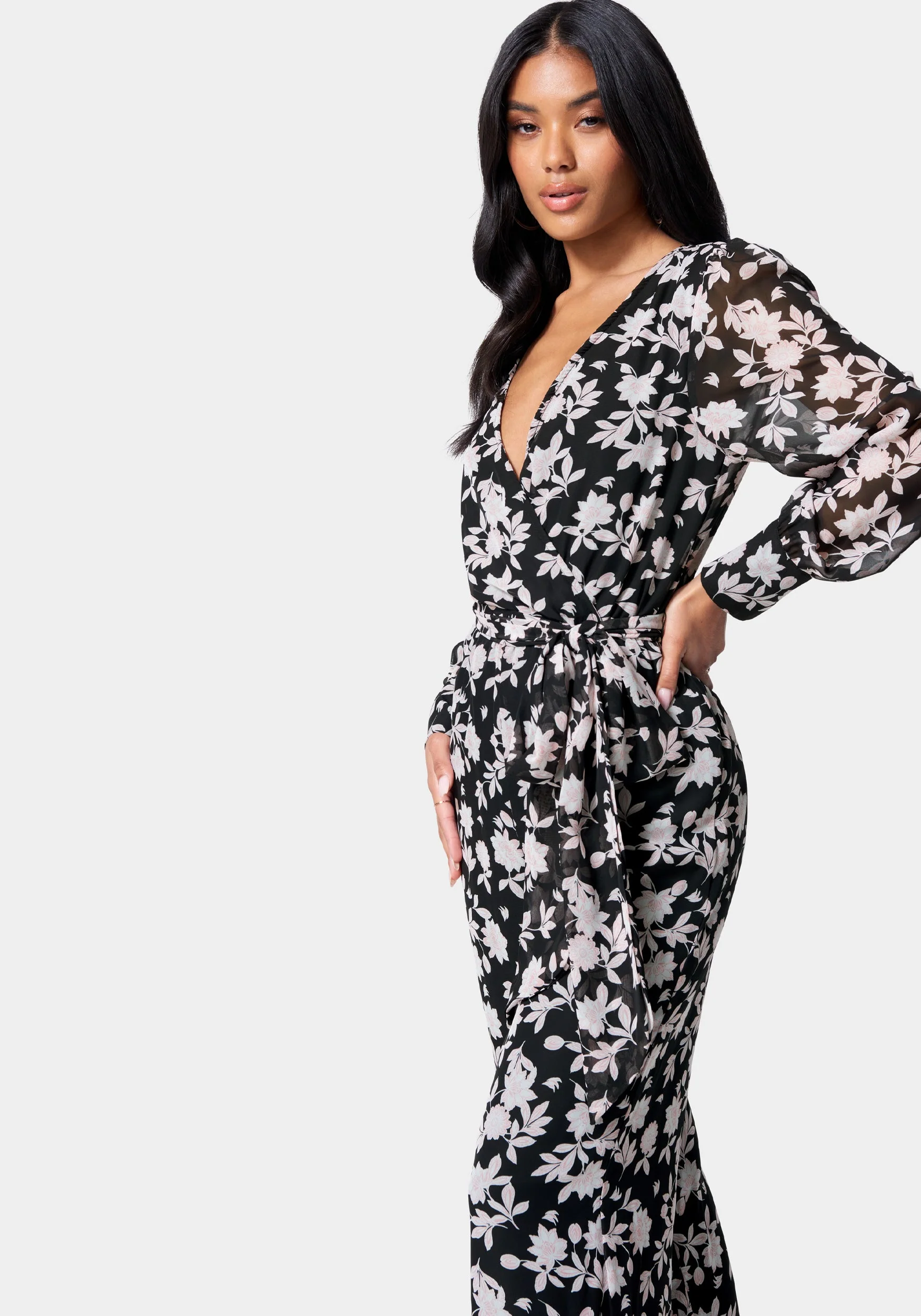 Printed Culotte Jumpsuit - Image 3