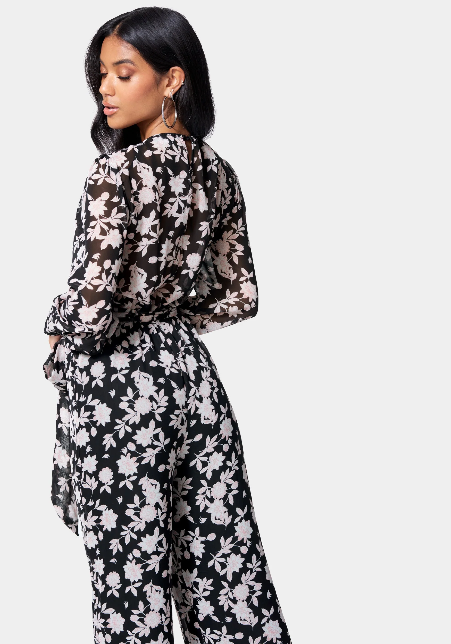Printed Culotte Jumpsuit - Image 4
