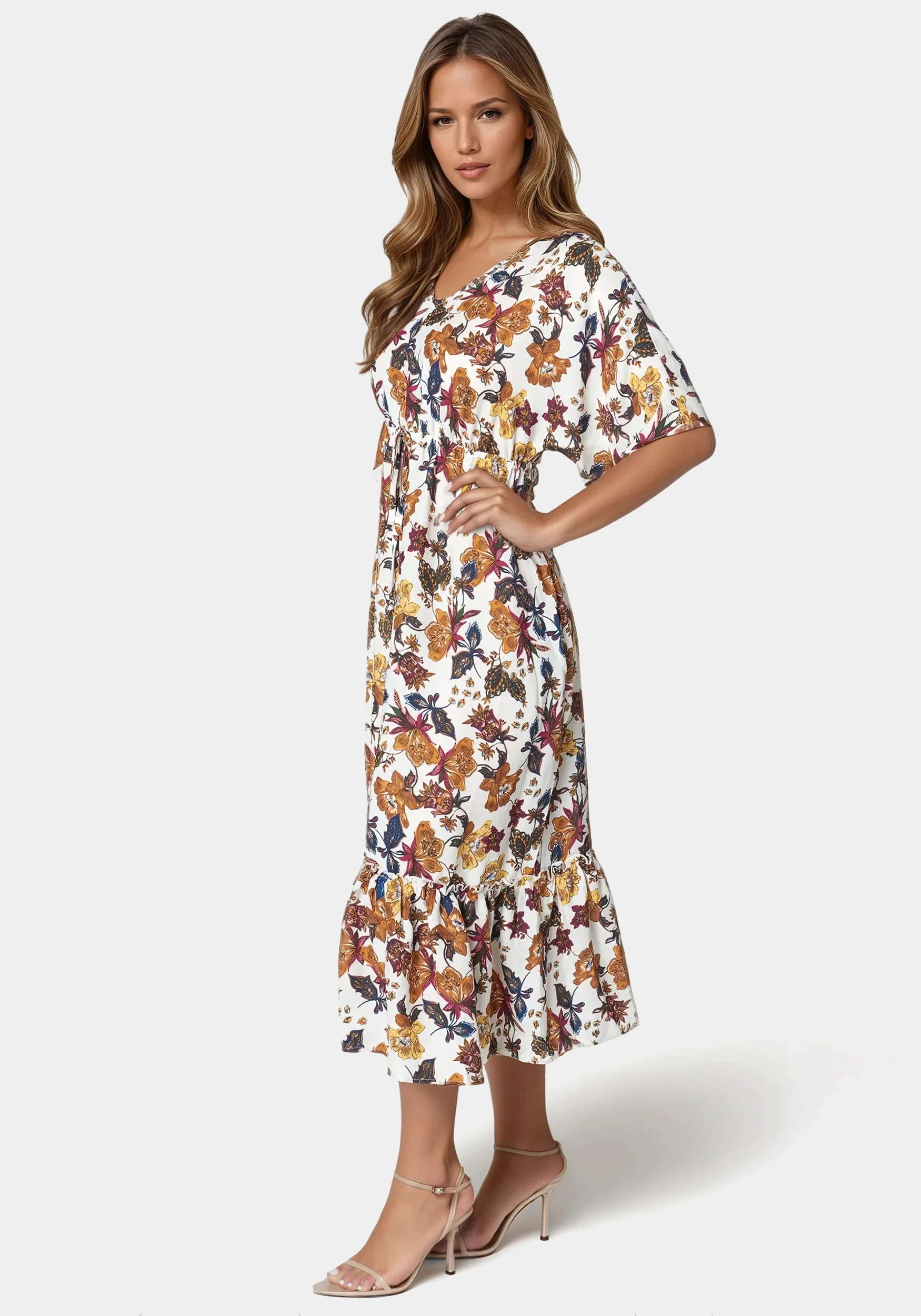 Printed Kimono Dress - Image 2
