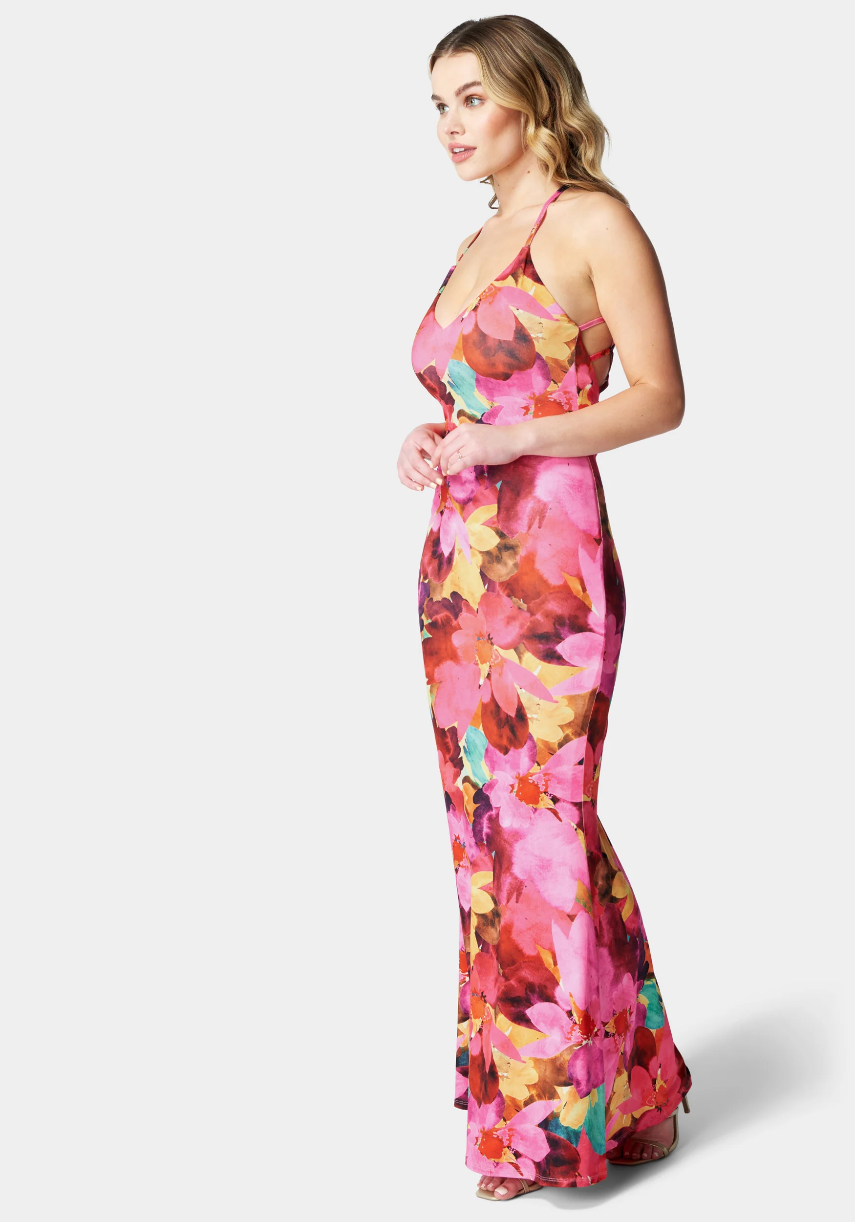 Printed Knit Caged Maxi - Image 4