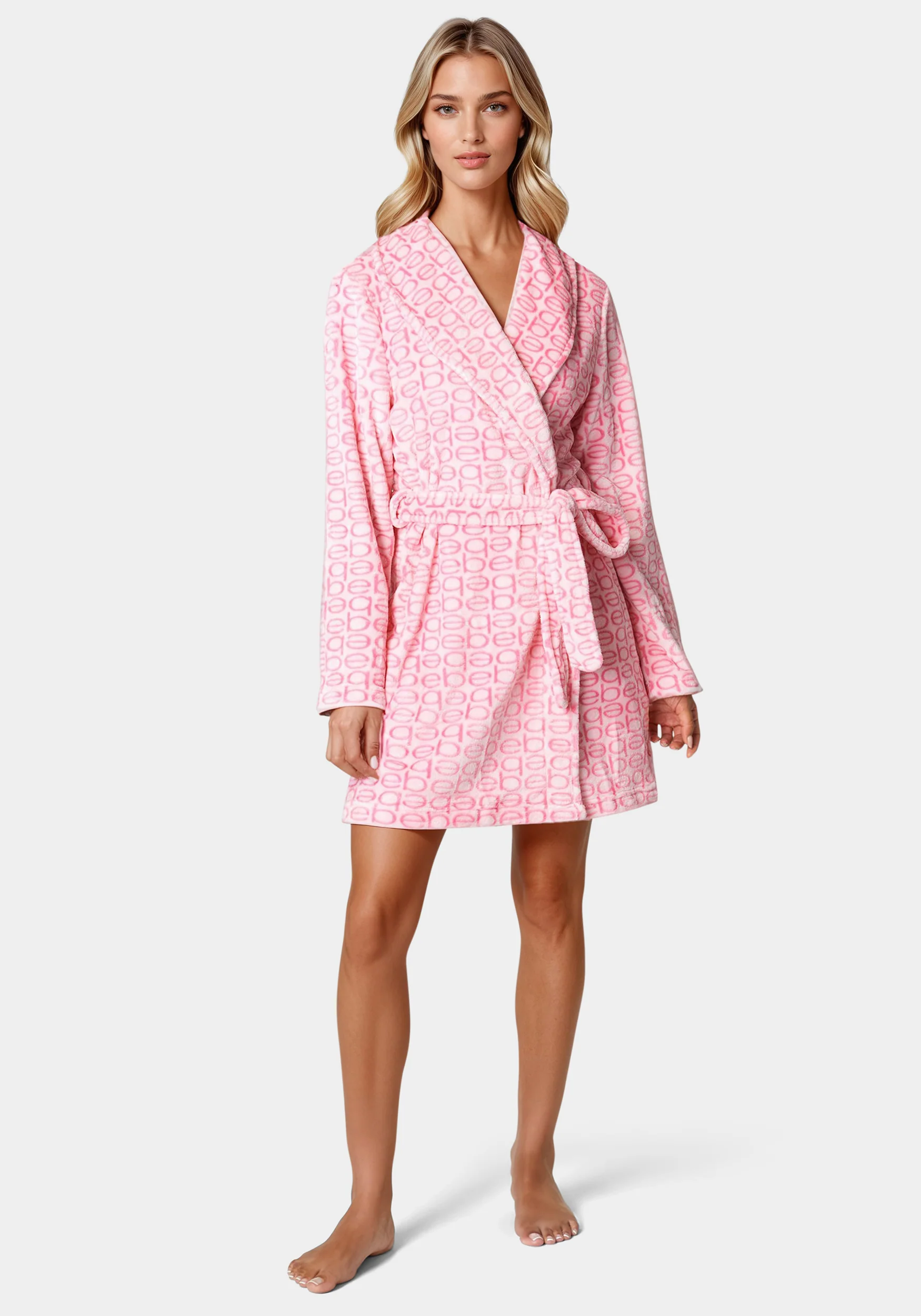 Printed Plush Robe - Image 2