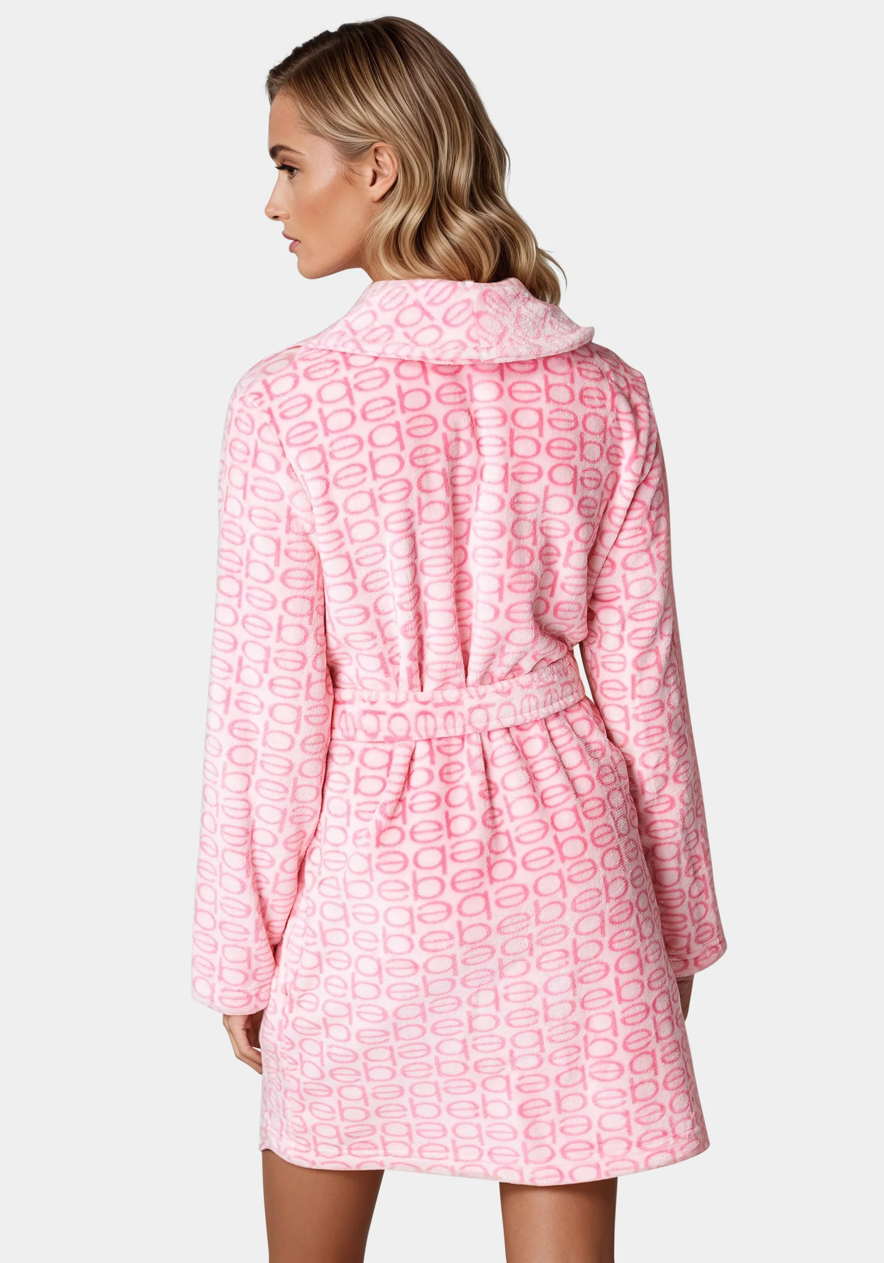 Printed Plush Robe - Image 3