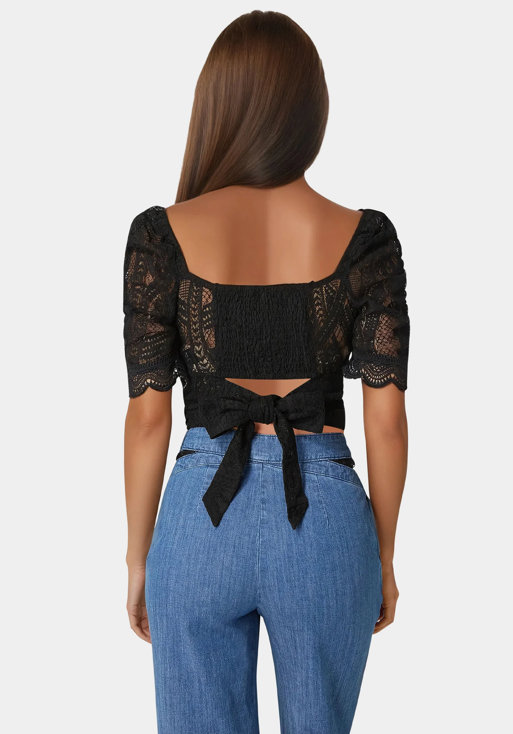 Puff Sleeve Lace Top - Image 3