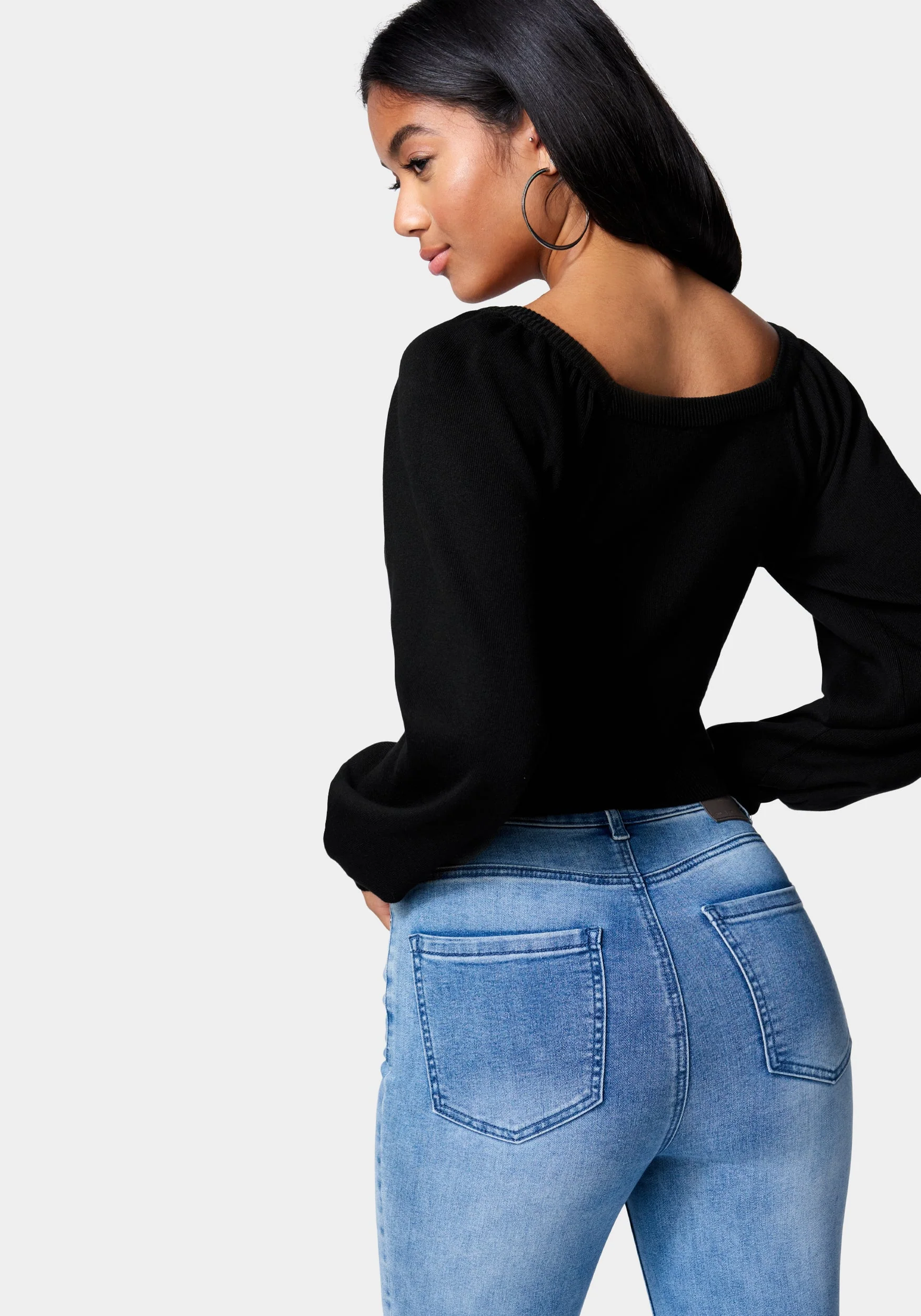 Puff Sleeve Sweater - Image 3