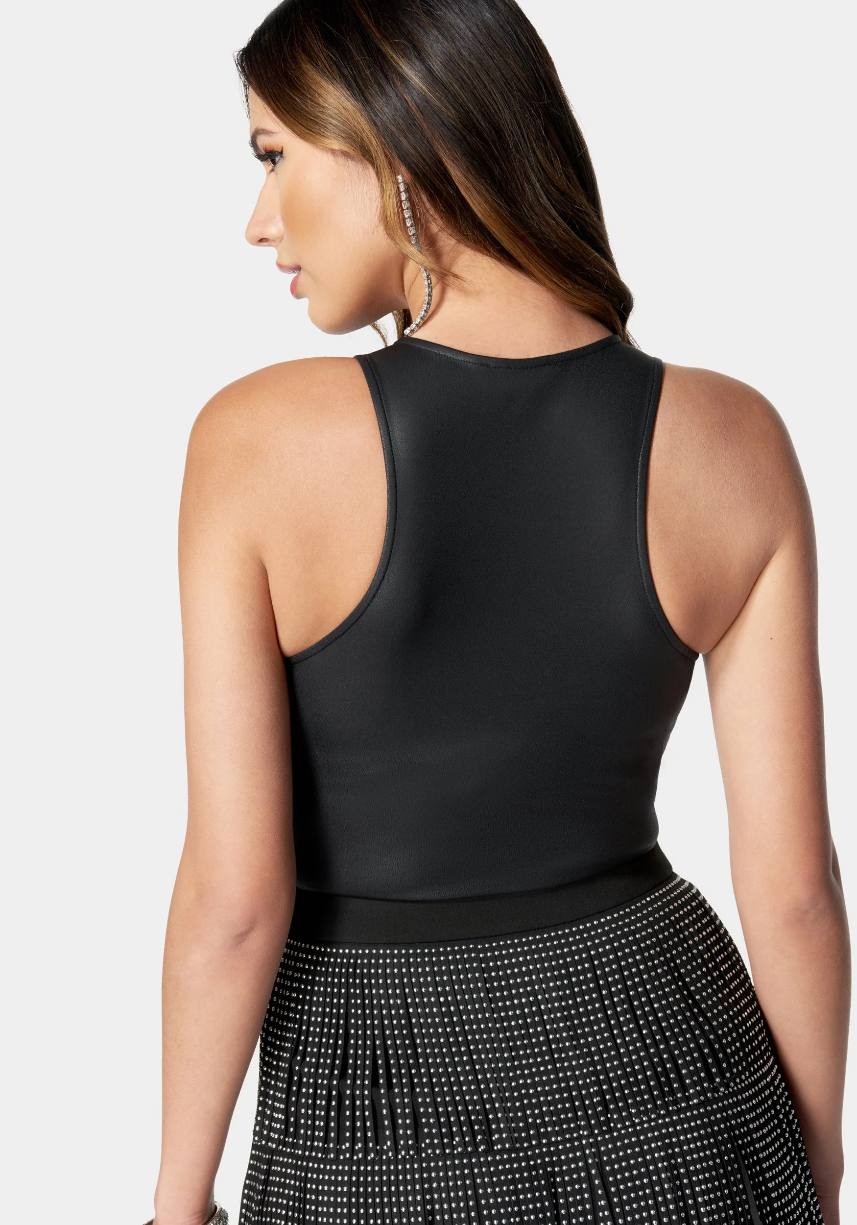 Racer Coated Knit Bodysuit - Image 3