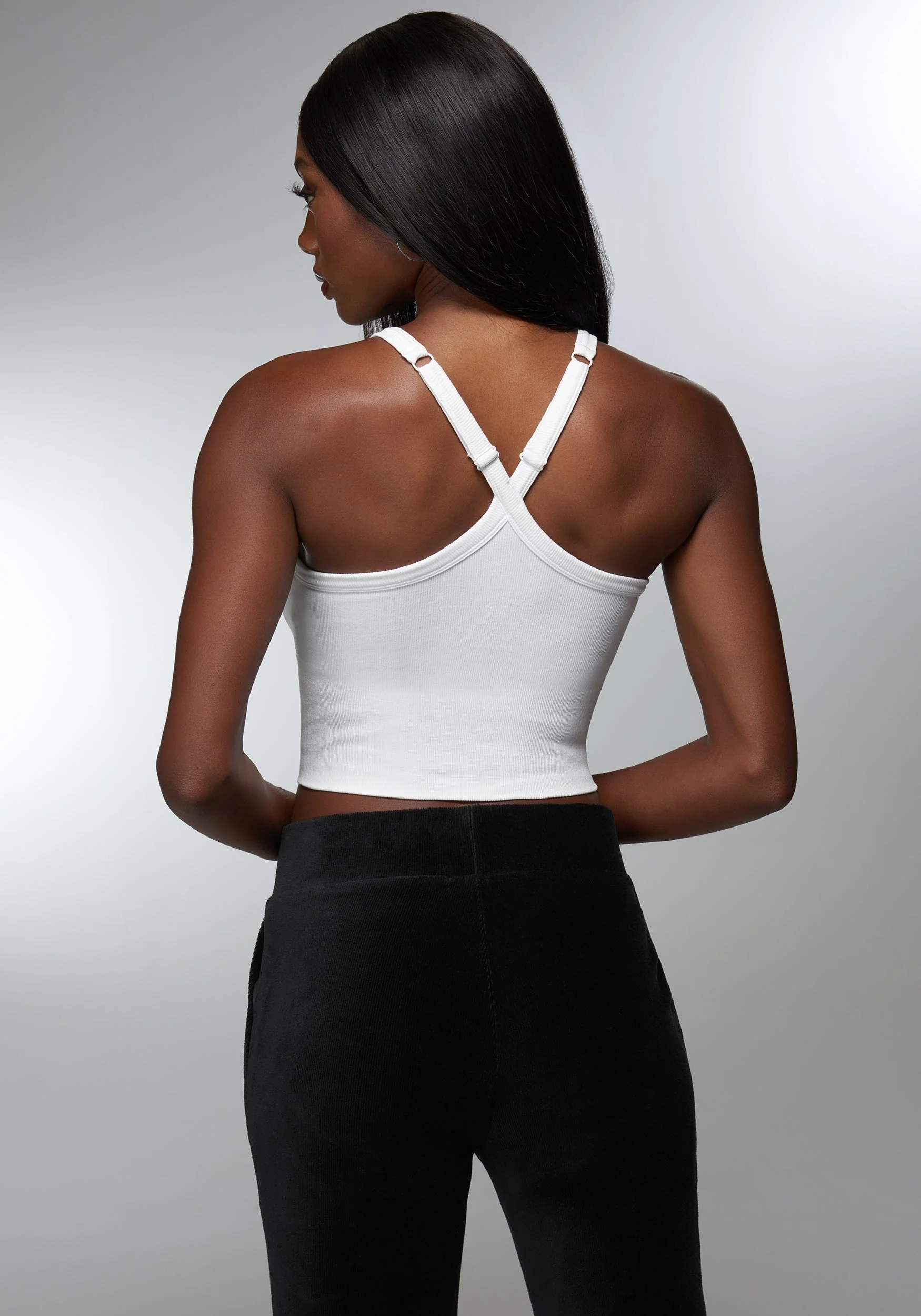 Rhinestone Logo Bra Tank - Image 3