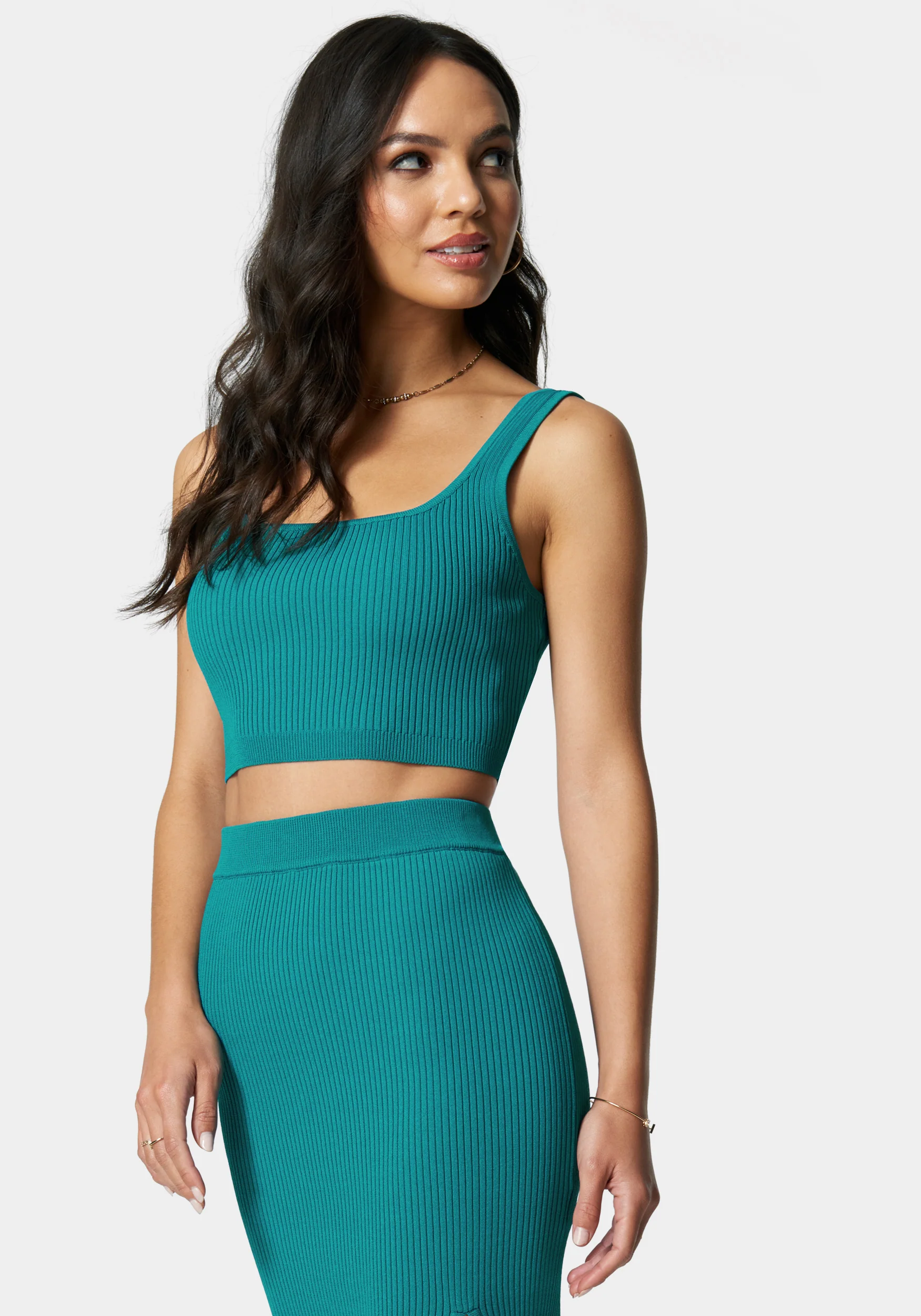 Rib Knit 2-Piece Dress - Image 2