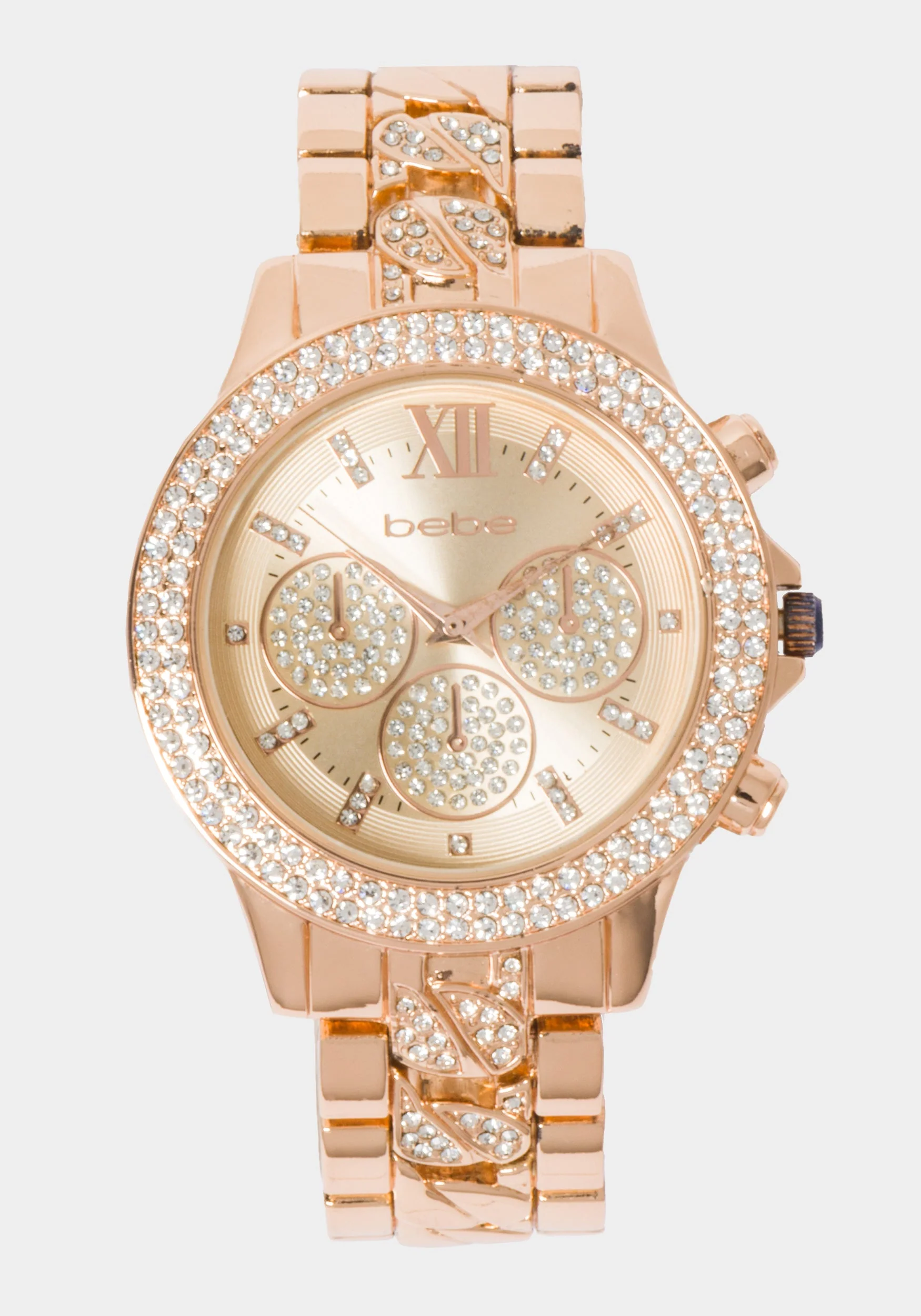 Rose Dial Crystal Bezel Watch - Image 2