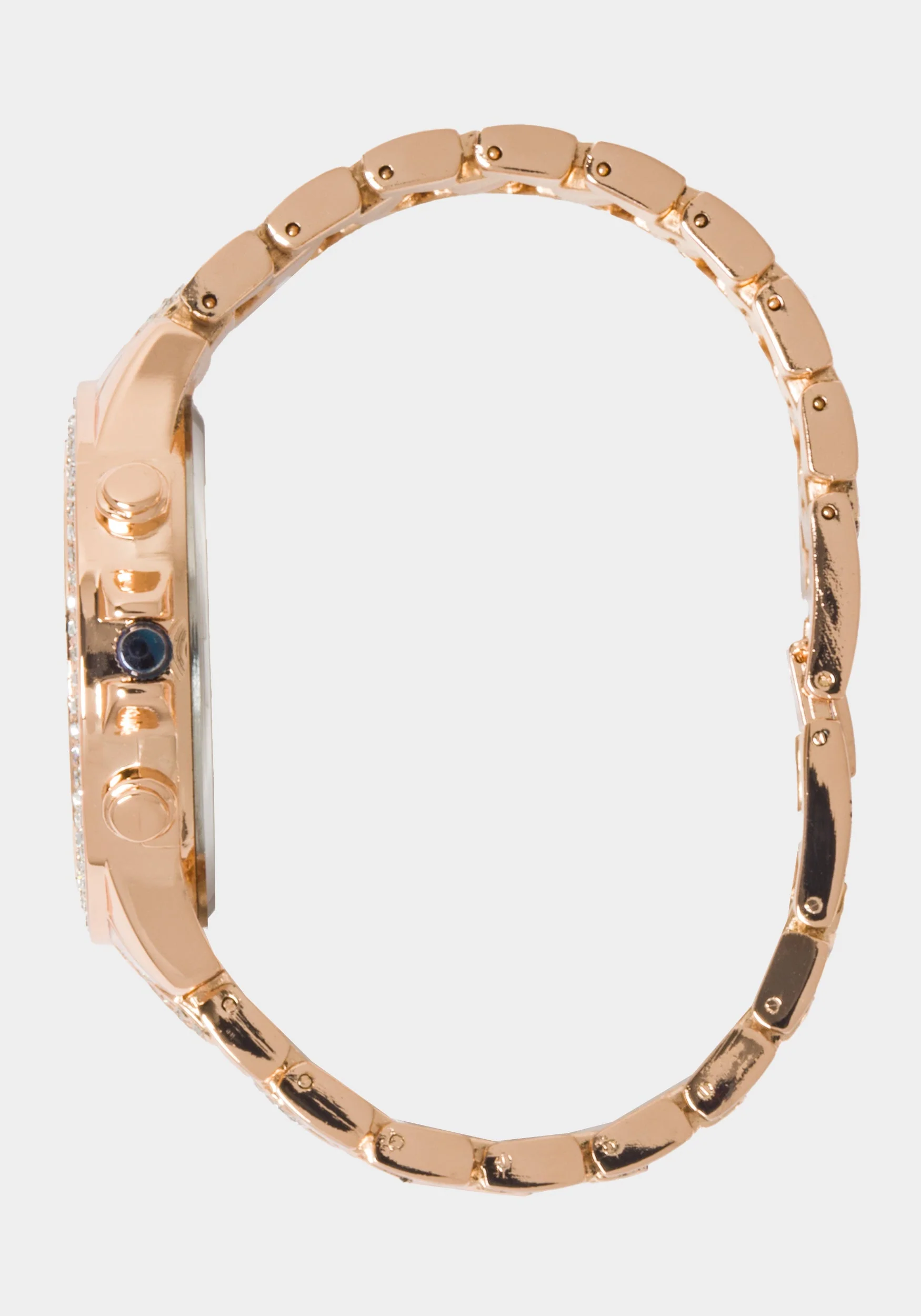 Rose Dial Crystal Bezel Watch - Image 3