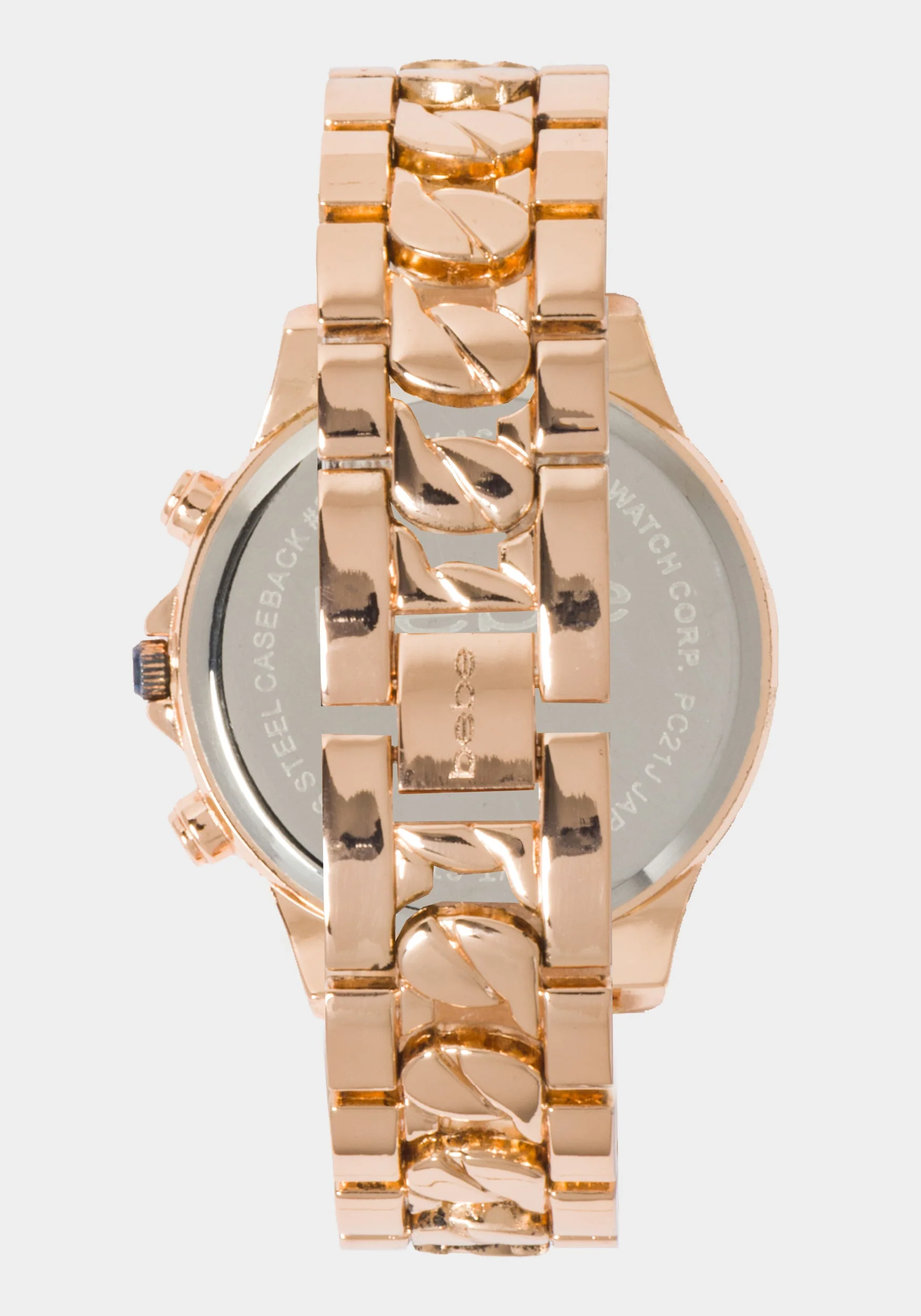 Rose Dial Crystal Bezel Watch - Image 4