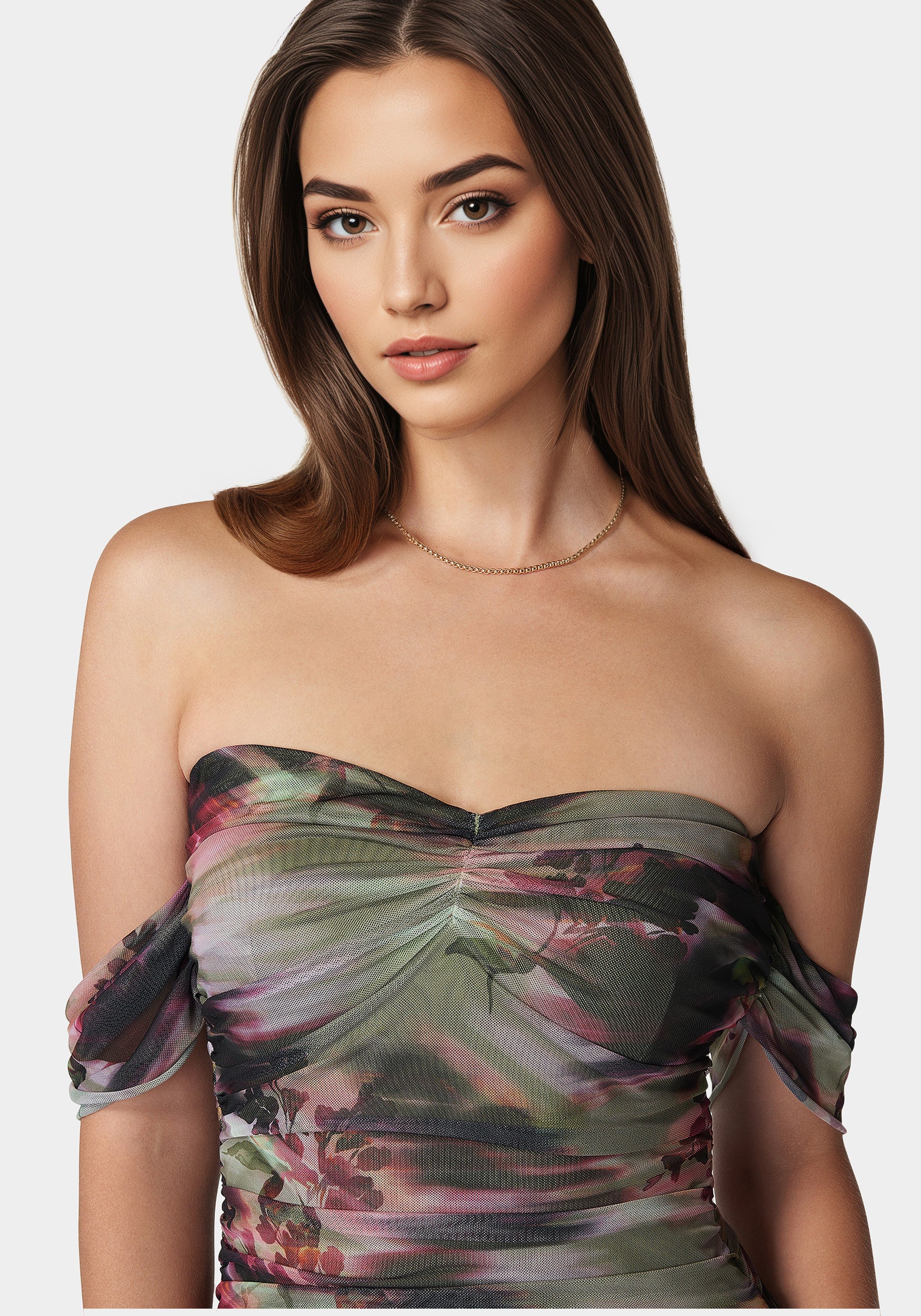 Ruched Midi Dress - Image 3