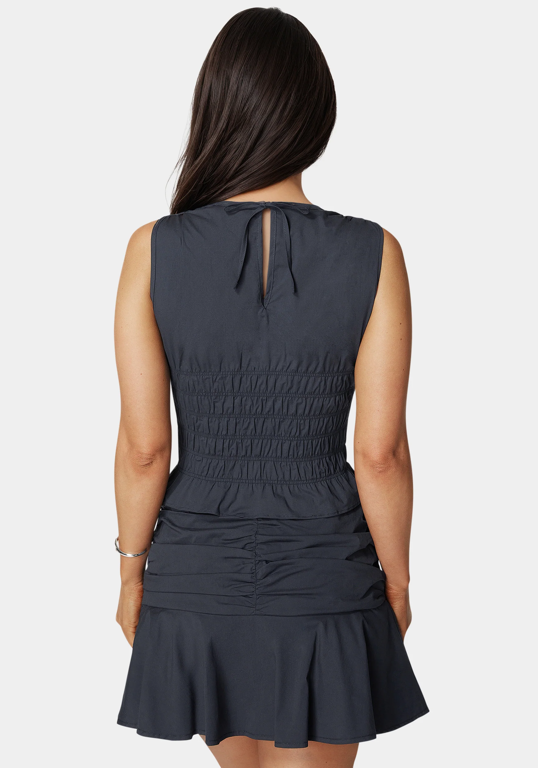 Ruched Ruffle Top - Image 2