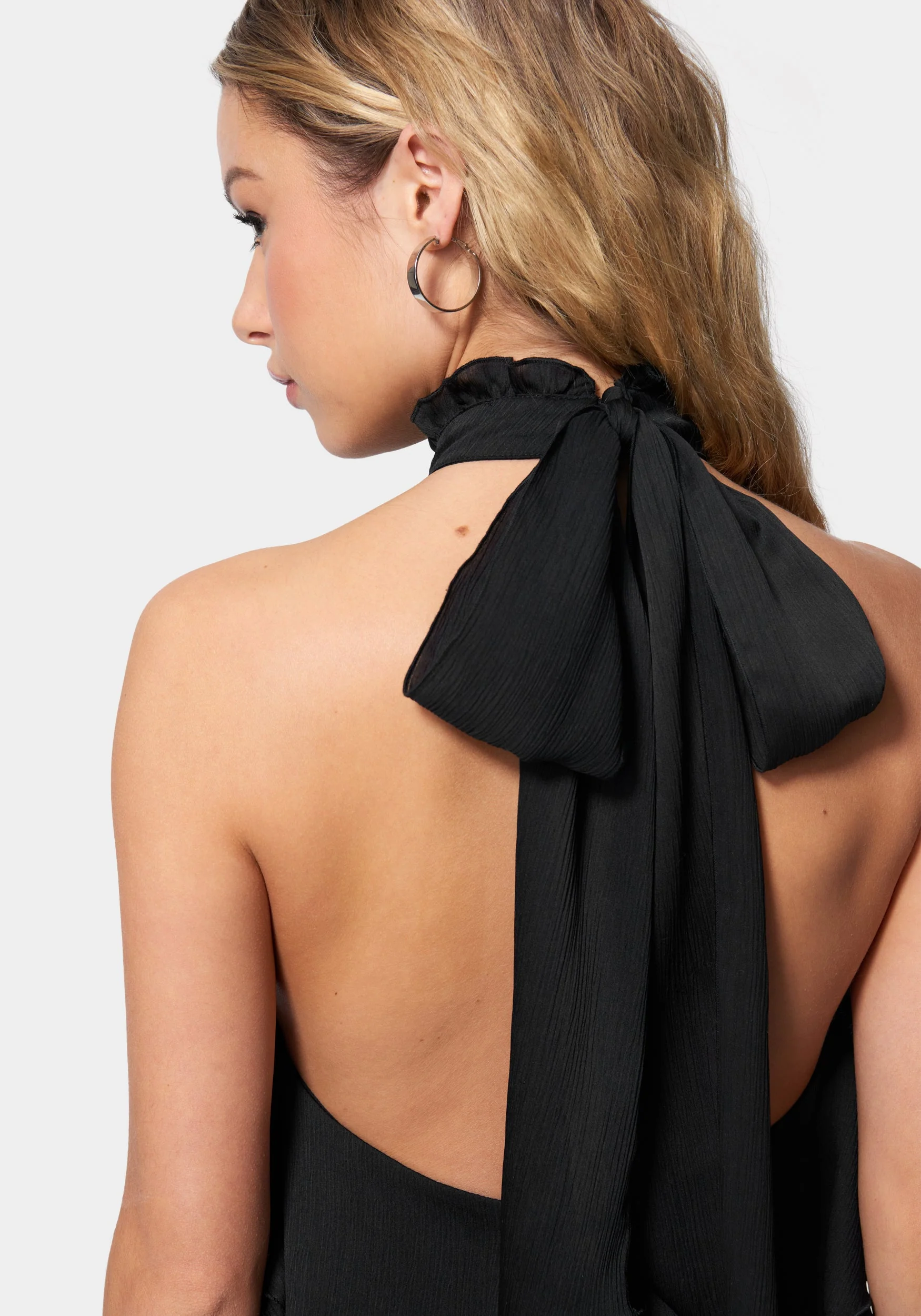 Ruffle Detail Halter Top - Image 4