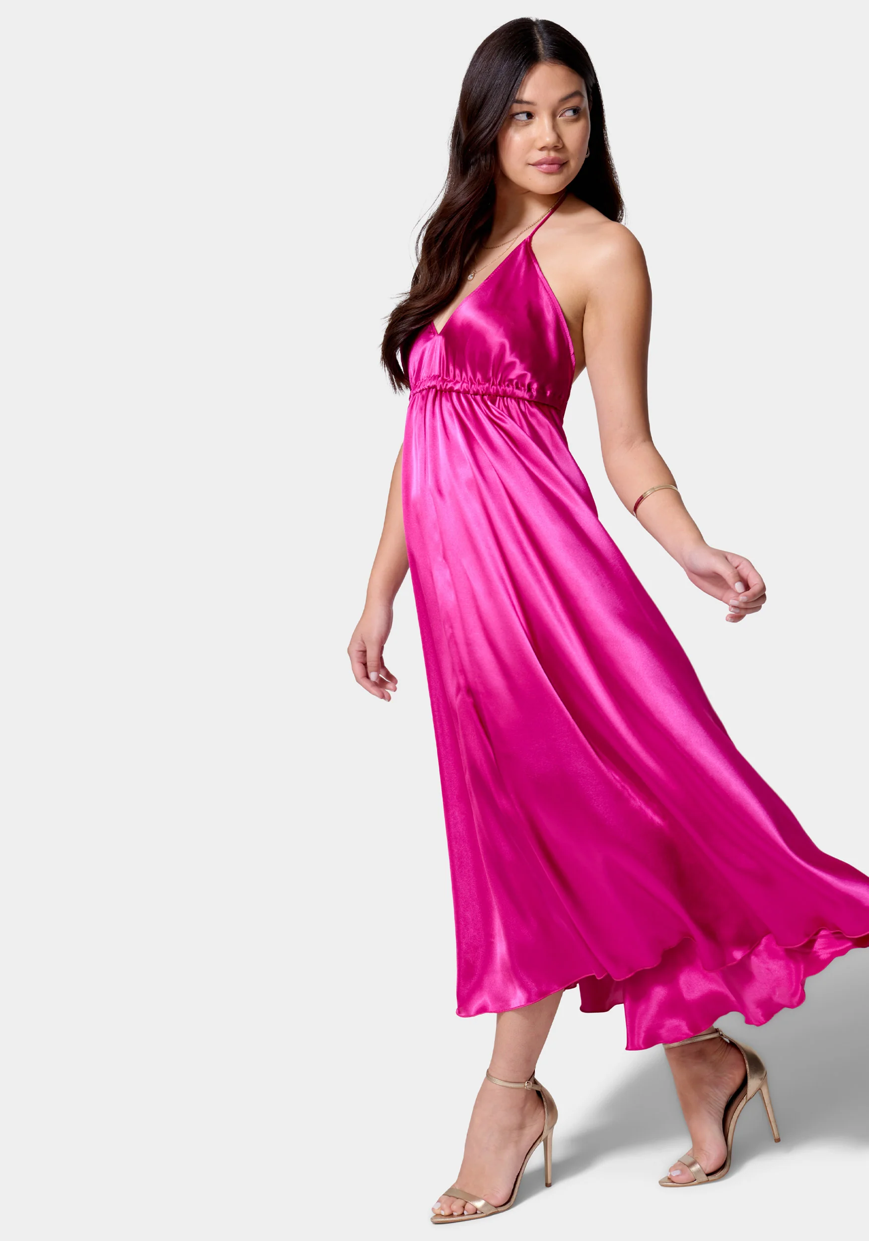 Satin Flow Dress - Image 2