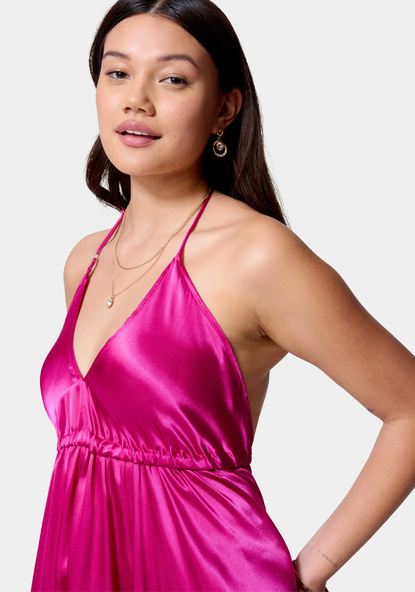 Satin Flow Dress - Image 4