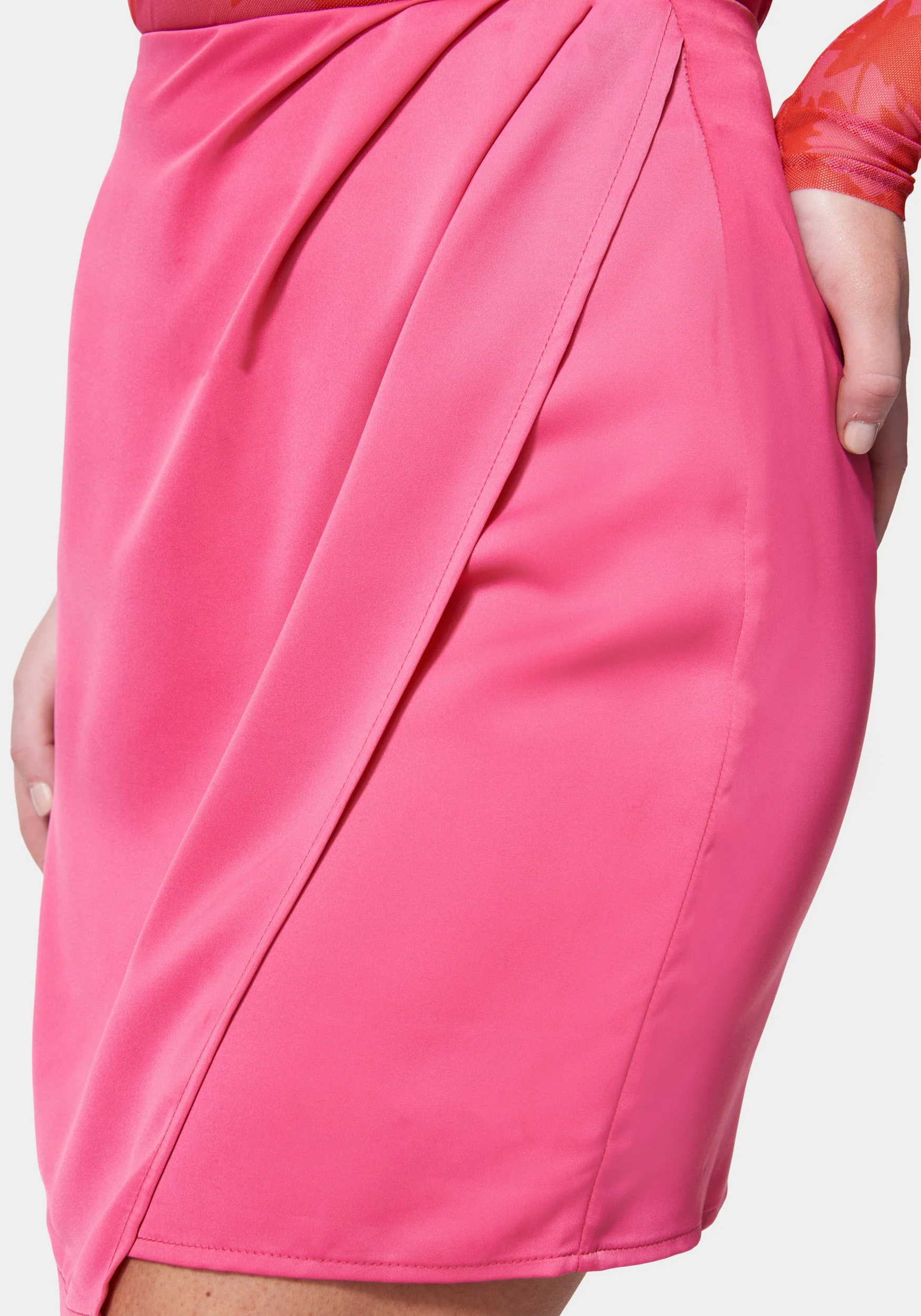 Satin Wrap Skirt - Image 4