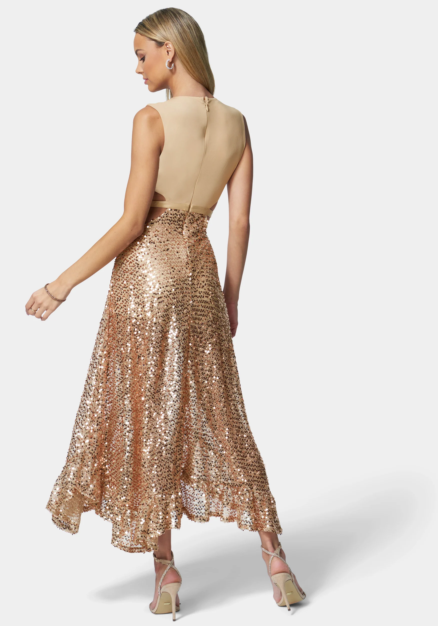 Sequin Mesh Gown - Image 3