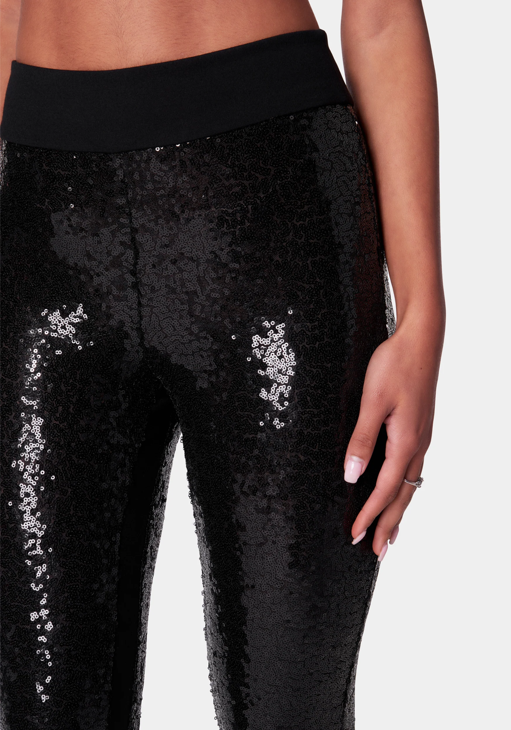 Sequin Tuxedo Stripe Legging - Image 4