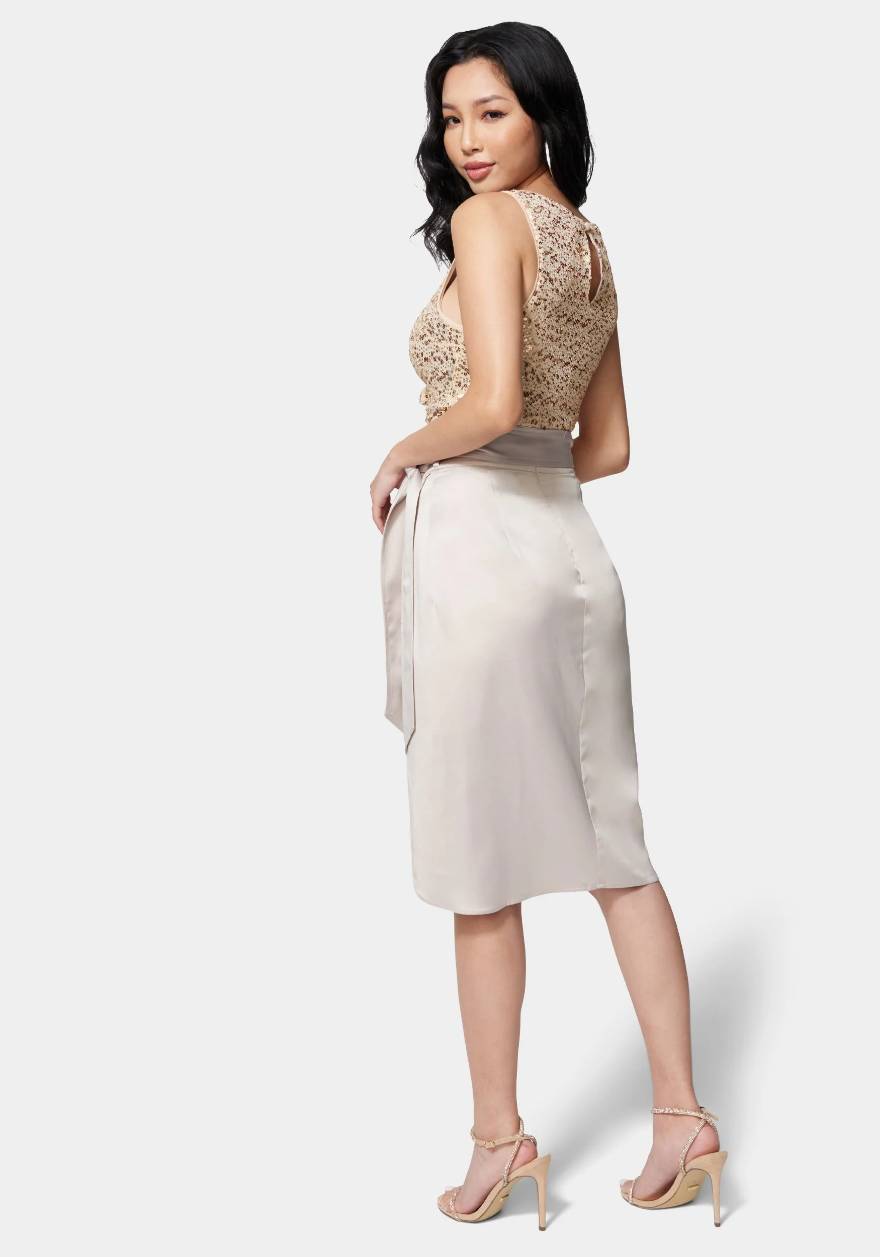 Side Tie Wrap Skirt - Image 3