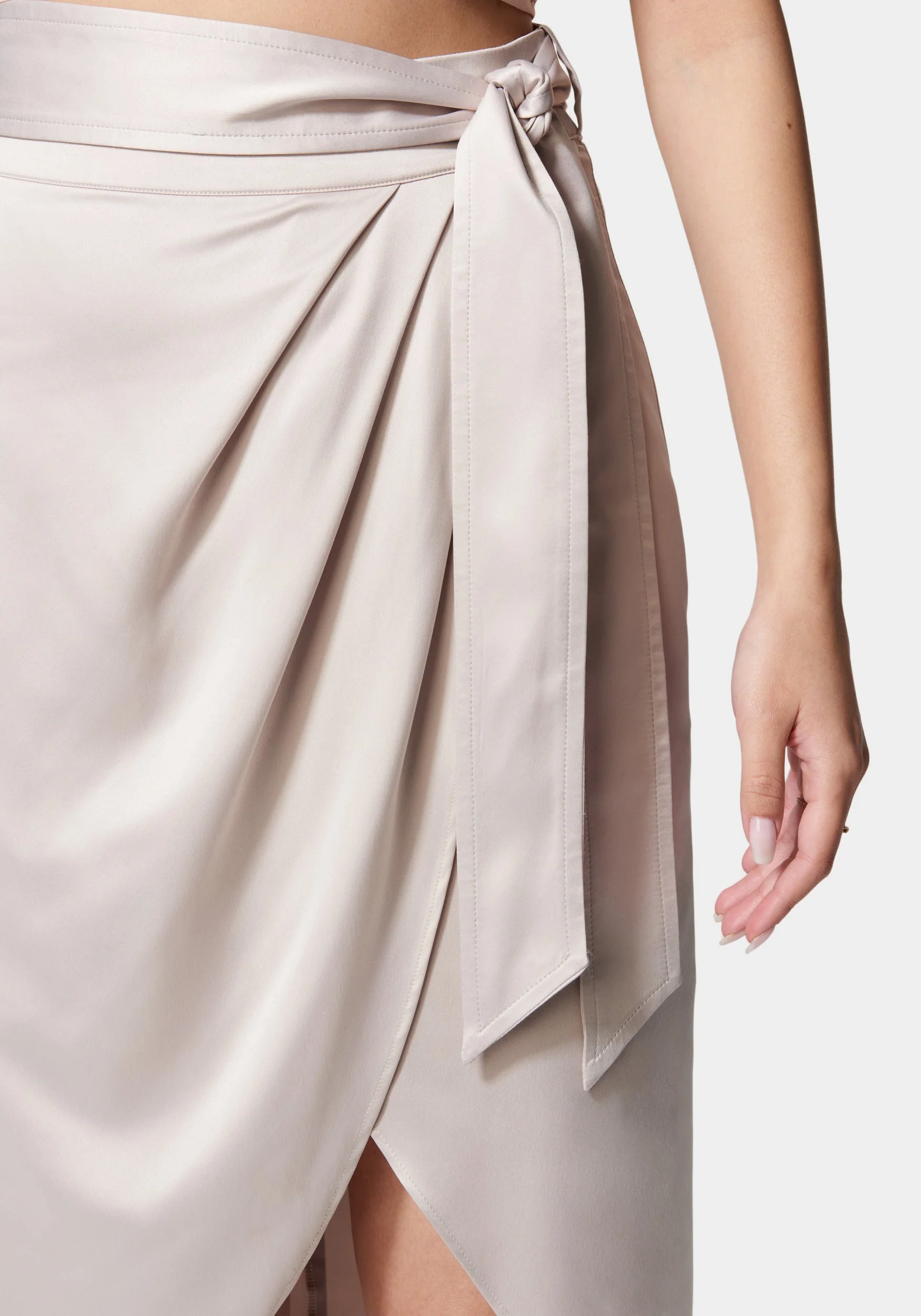 Side Tie Wrap Skirt - Image 4