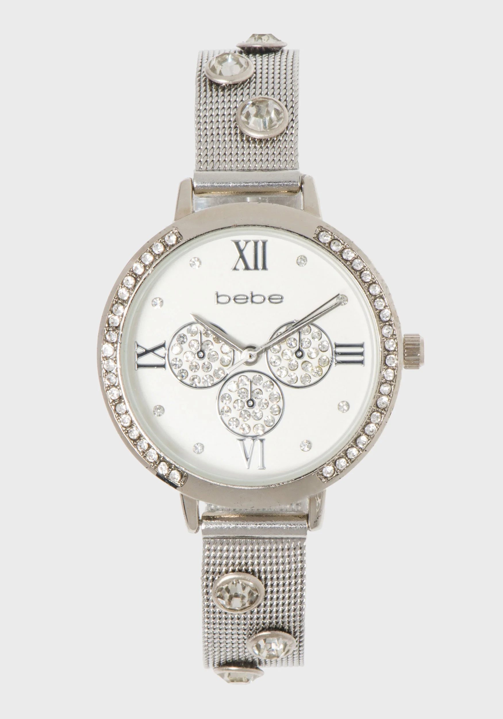 Silver Crystal Band Watch - Image 2