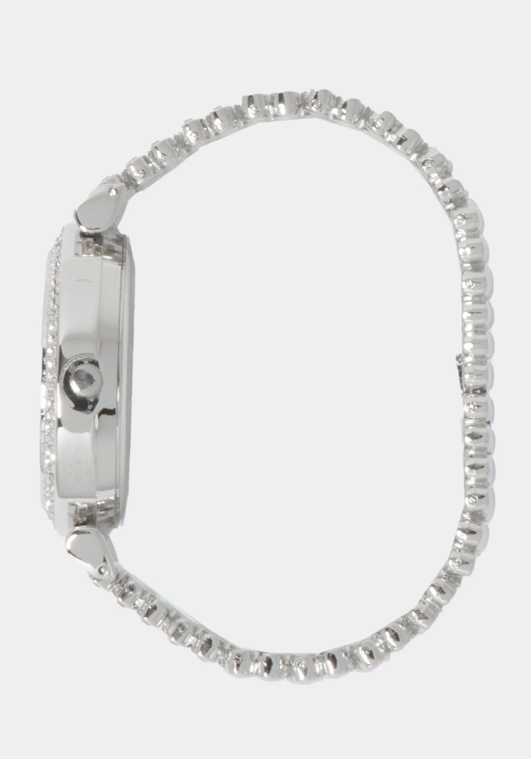 Silver Dial Crystal Bezel Watch - Image 2