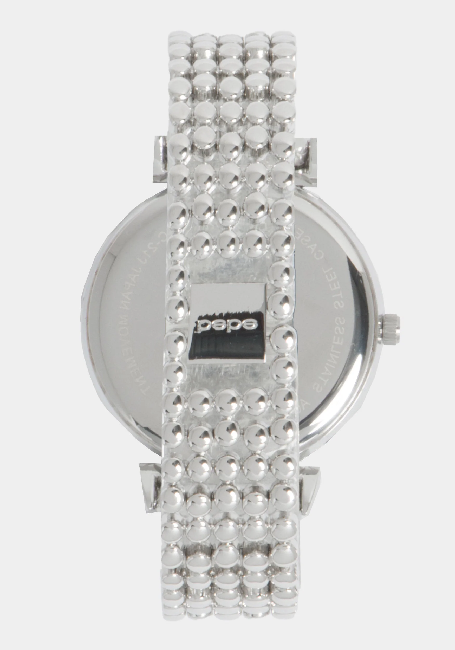 Silver Dial Crystal Bezel Watch - Image 3