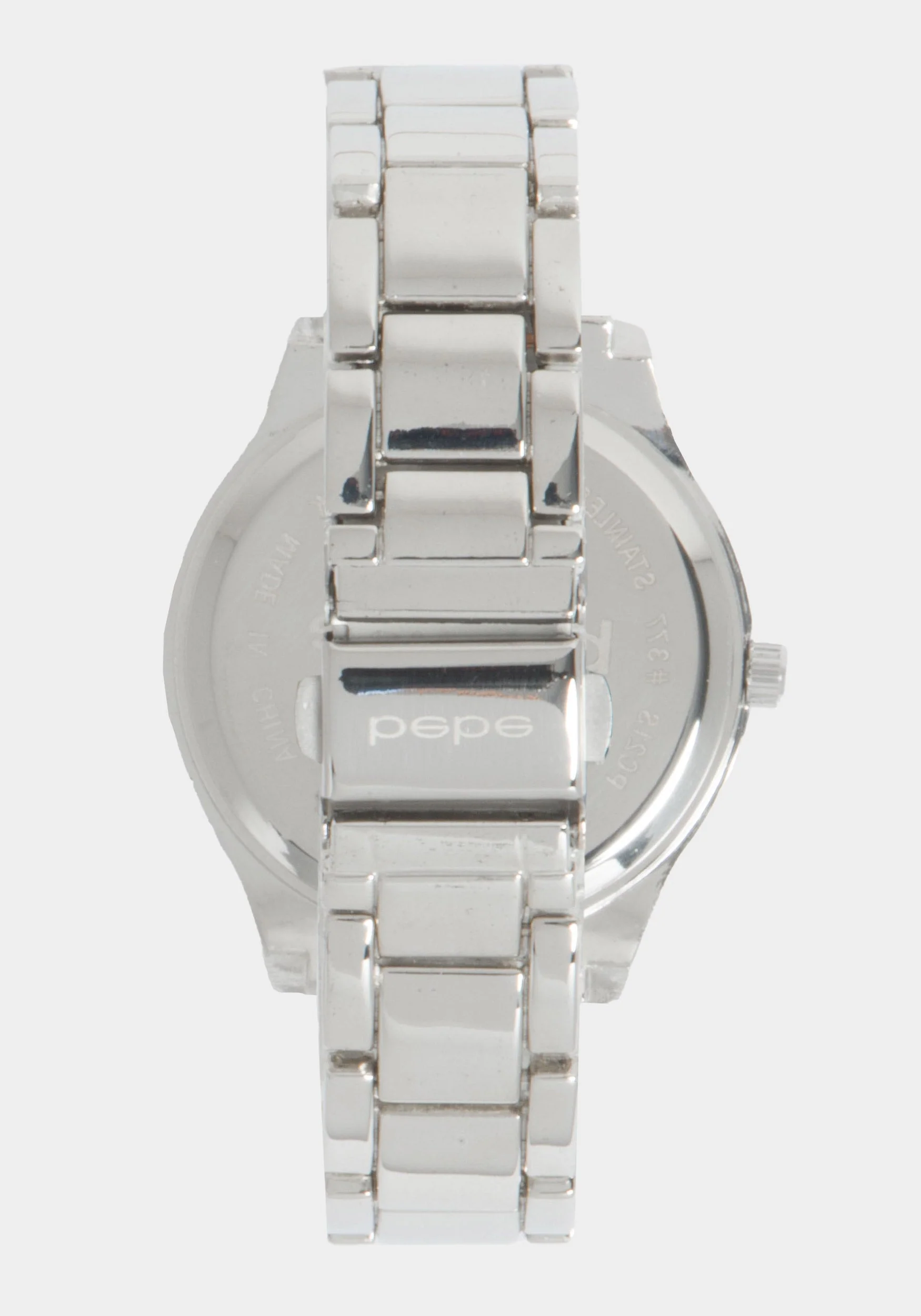 Silver Dial Crystal Bezel Watch - Image 3