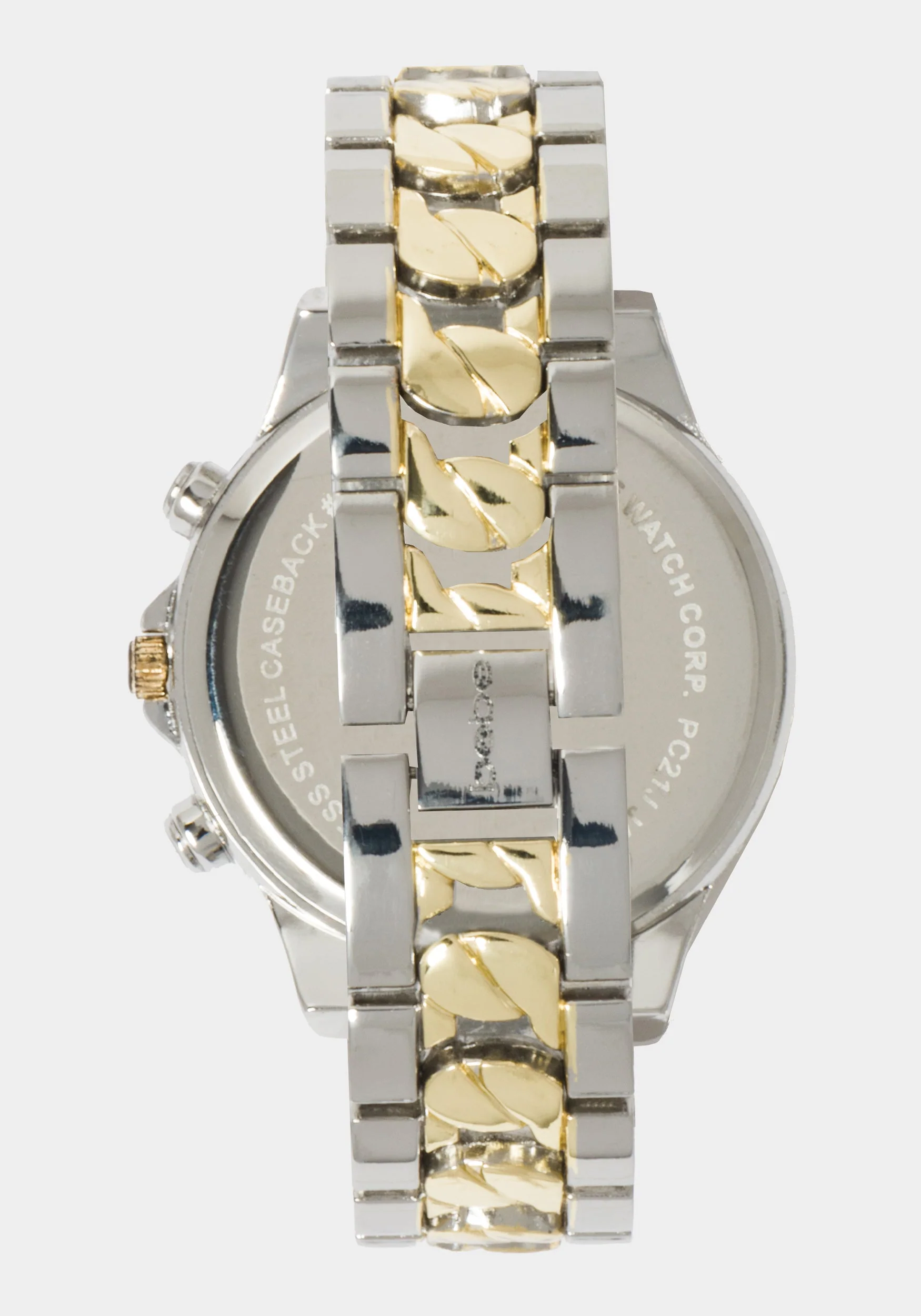 Silver Dial Crystal Bezel Watch - Image 3