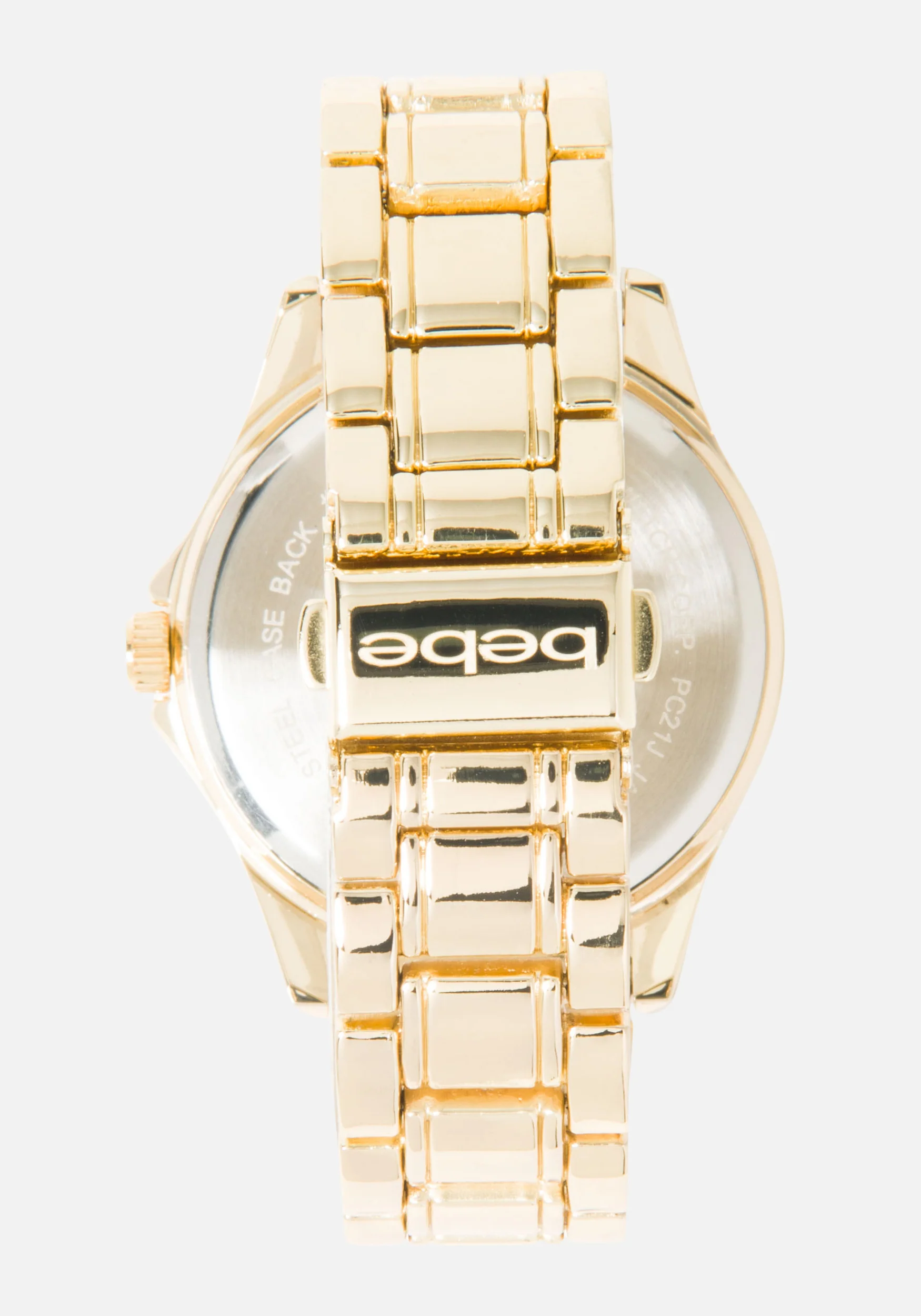 Single Row Crystal Bezel 3 Band Watch - Image 3