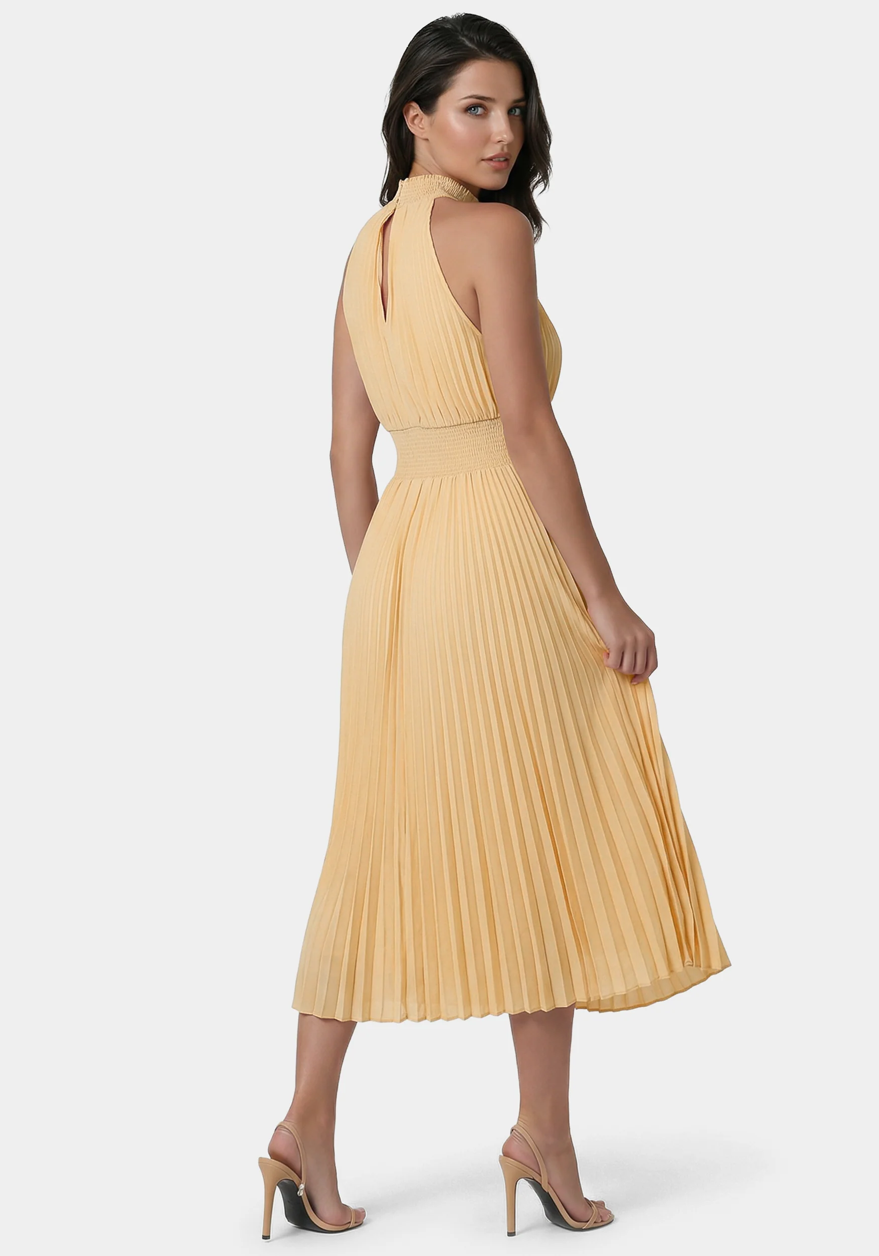 Sleeveless Pleated Dress - Image 3