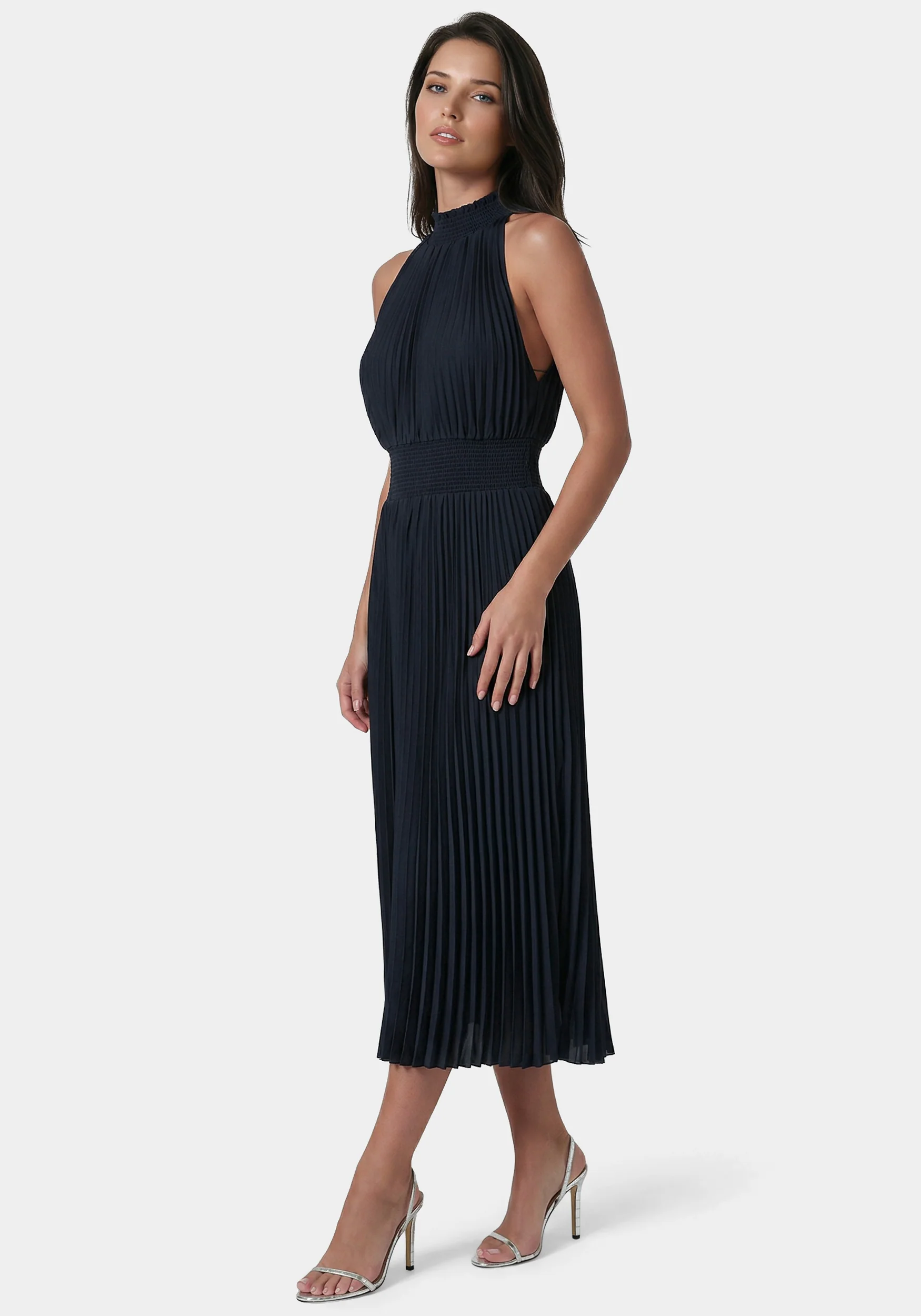 Sleeveless Pleated Dress - Image 2