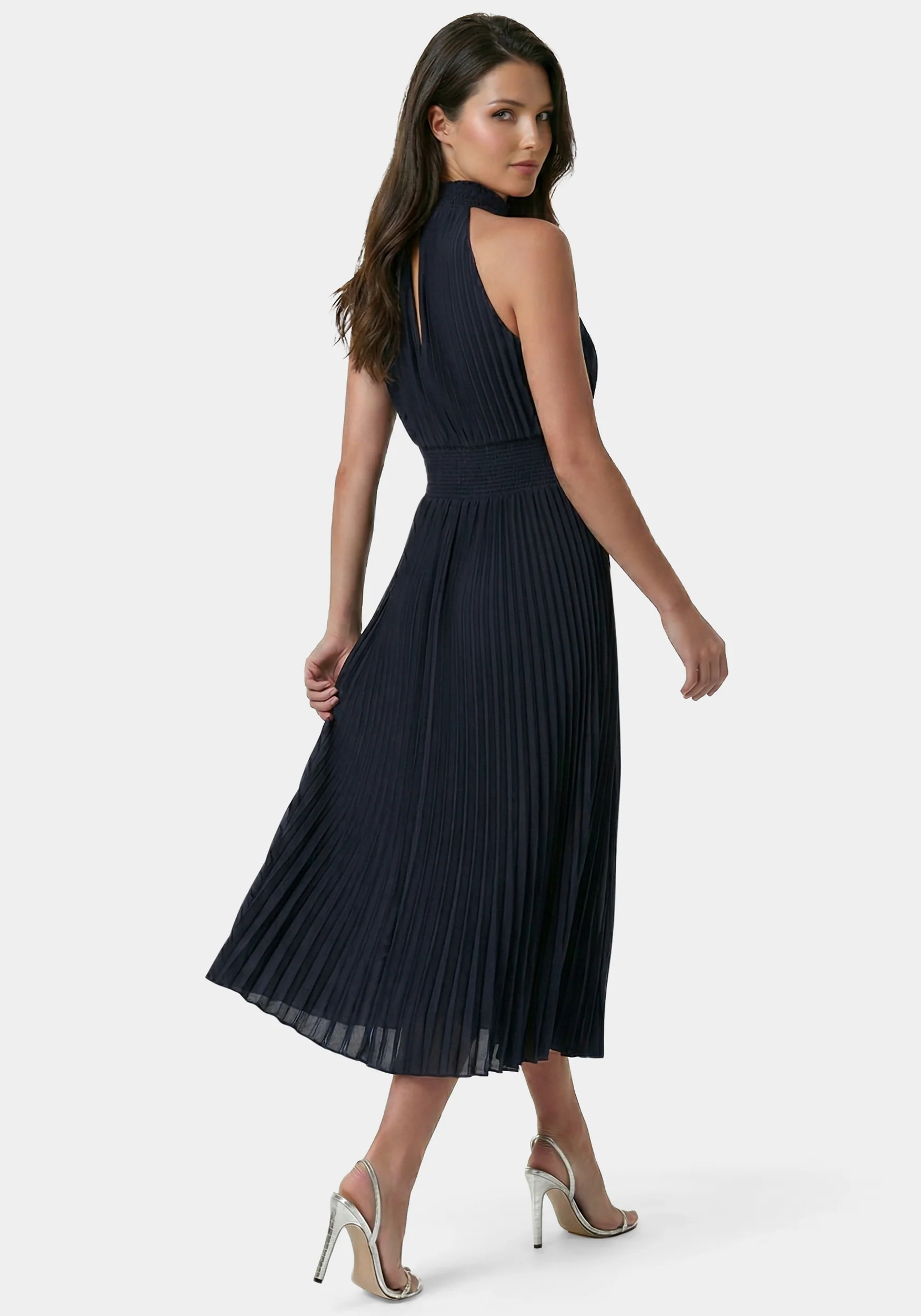 Sleeveless Pleated Dress - Image 3