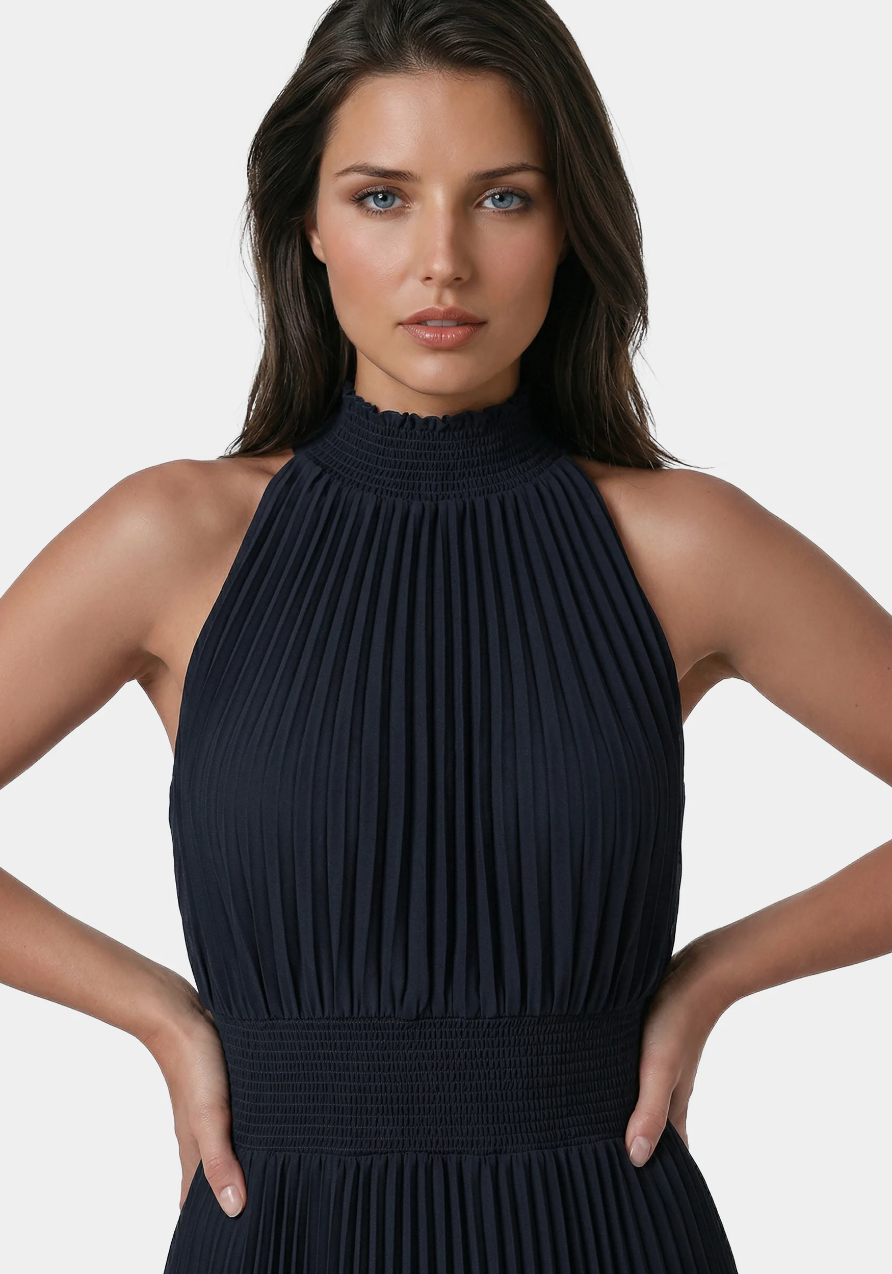 Sleeveless Pleated Dress - Image 4