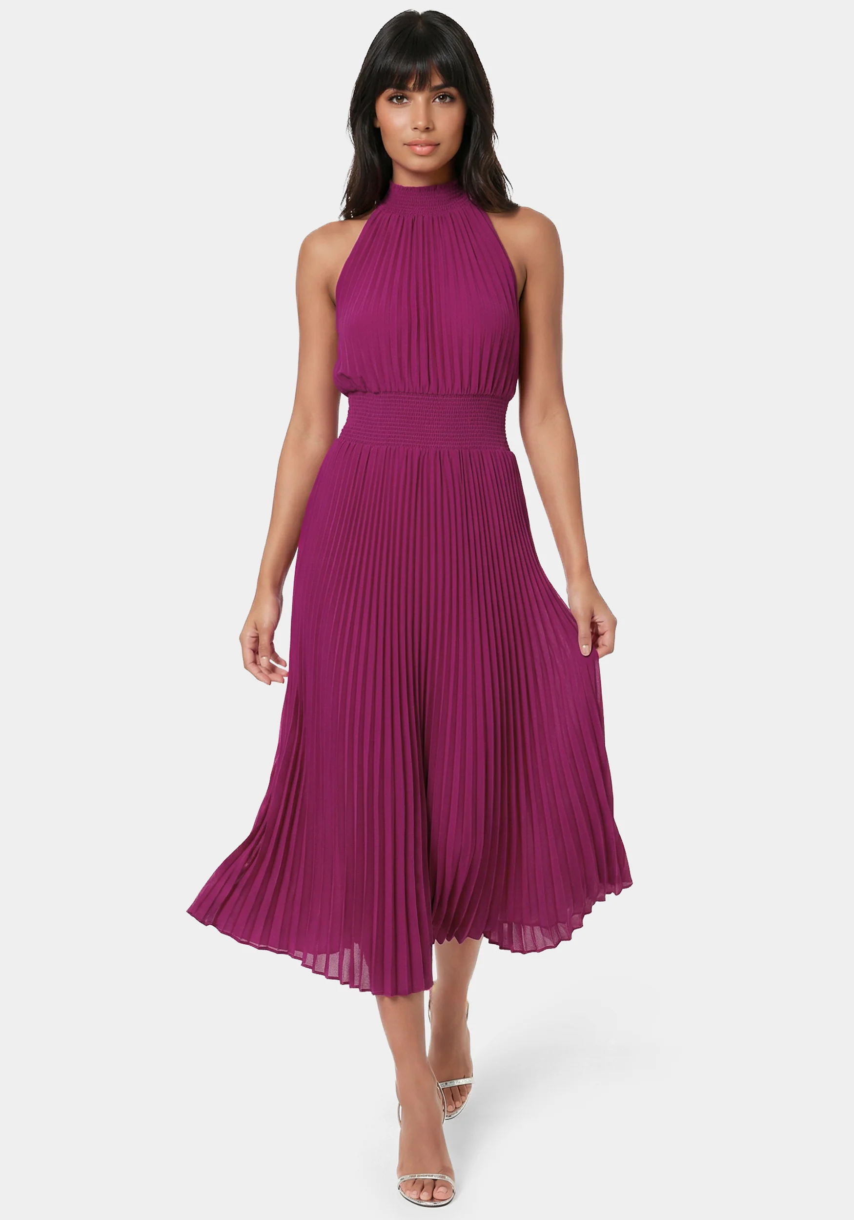 Sleeveless Pleated Dress