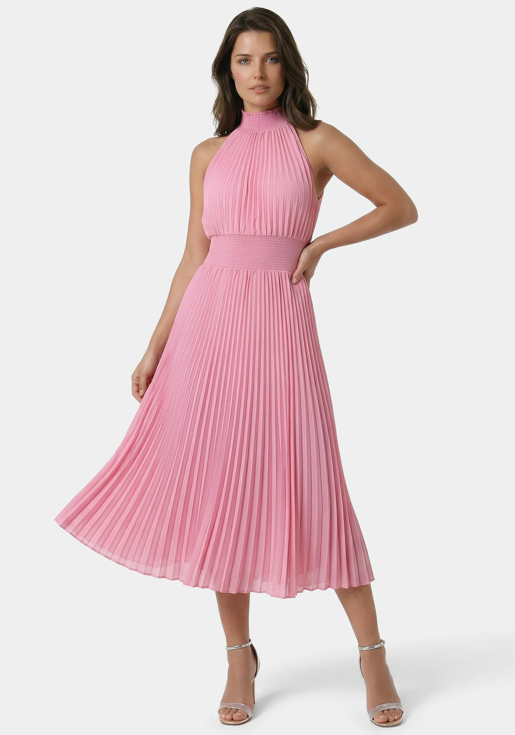Sleeveless Pleated Dress