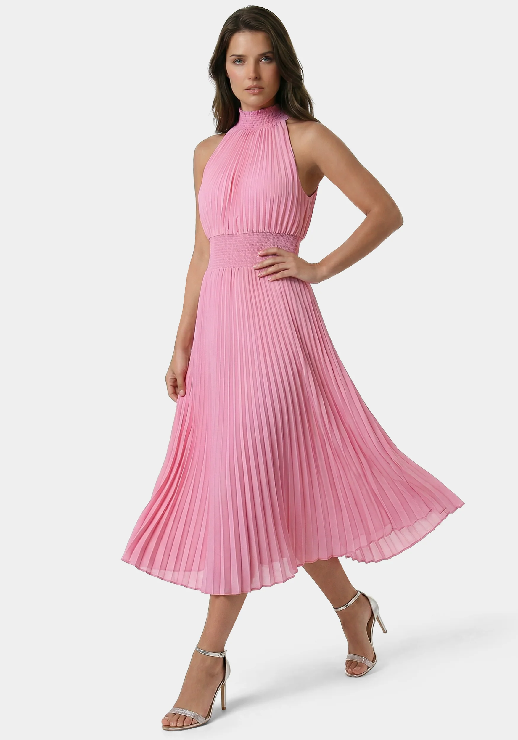 Sleeveless Pleated Dress - Image 2
