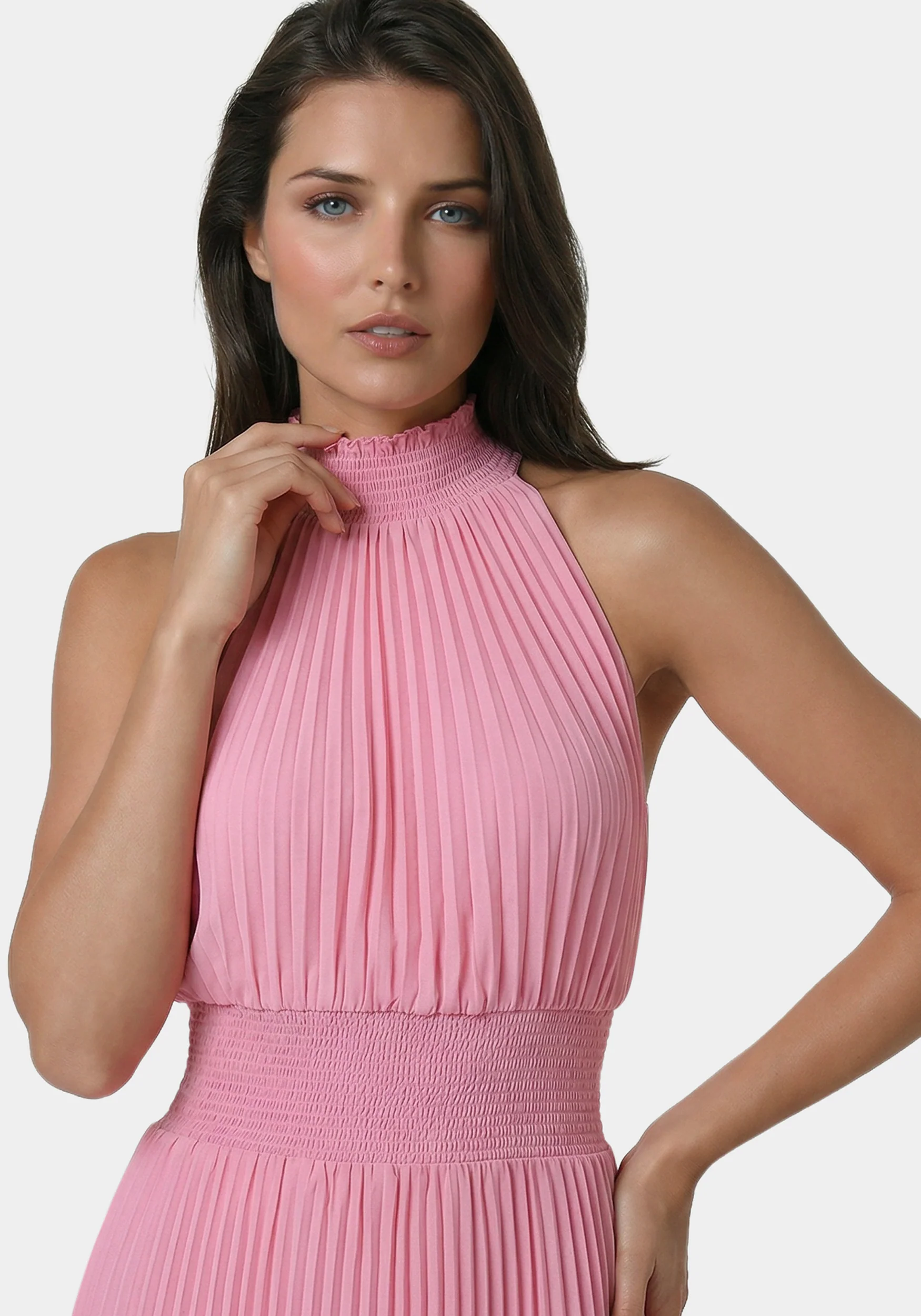 Sleeveless Pleated Dress - Image 4
