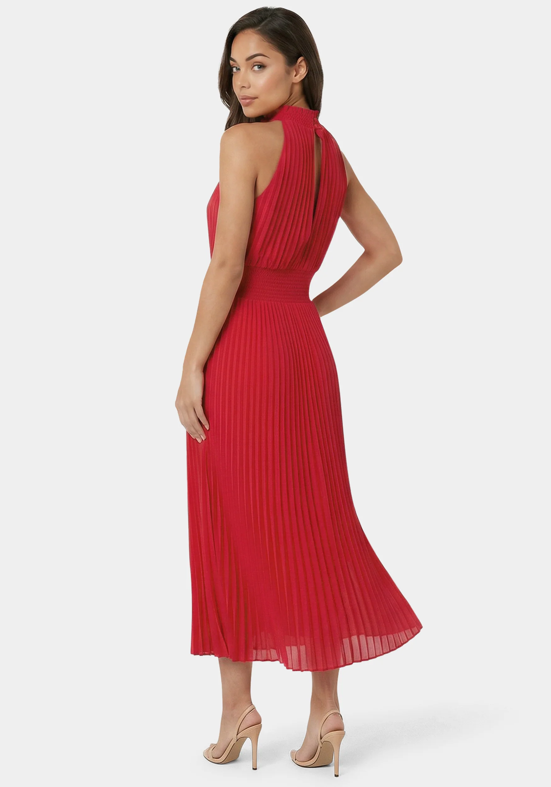 Sleeveless Pleated Dress - Image 3