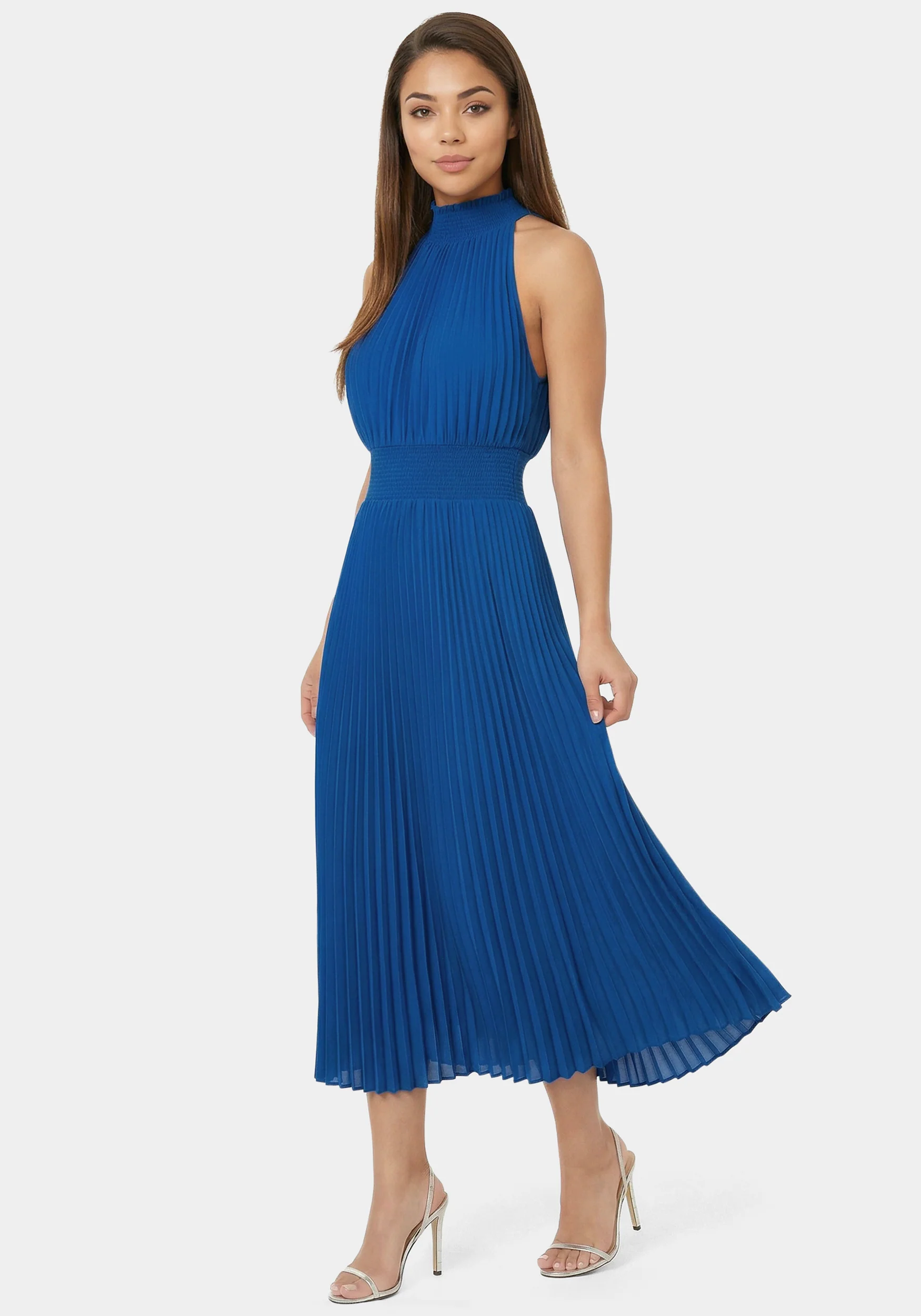 Sleeveless Pleated Dress - Image 2