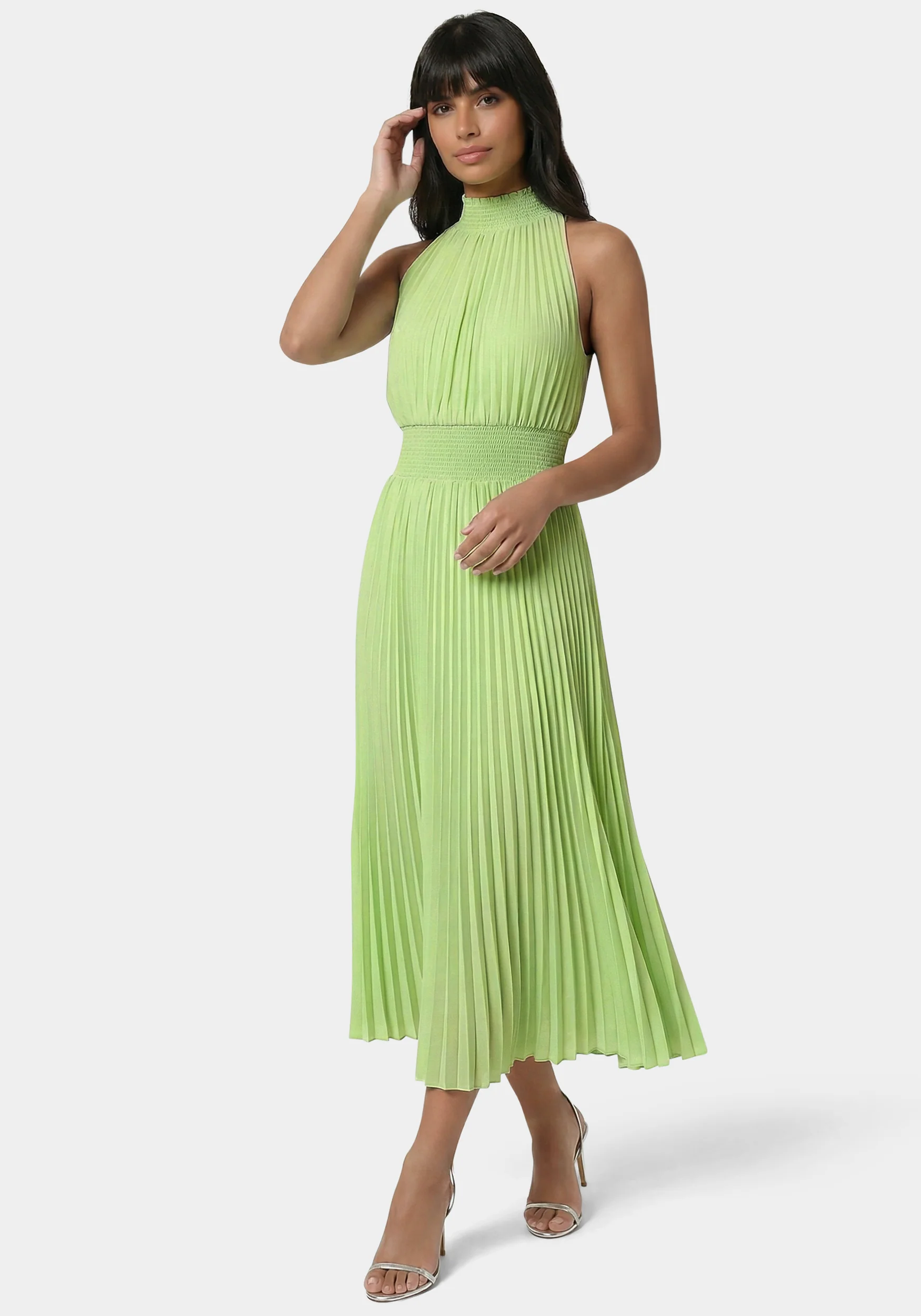 Sleeveless Pleated Dress - Image 2