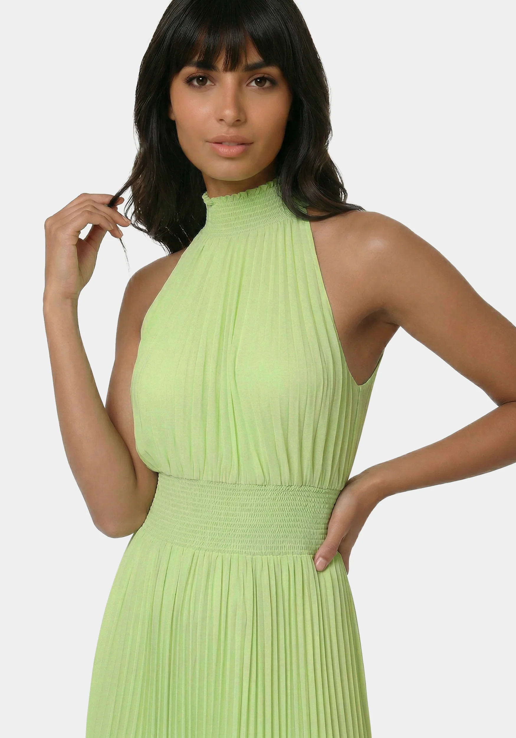 Sleeveless Pleated Dress - Image 4