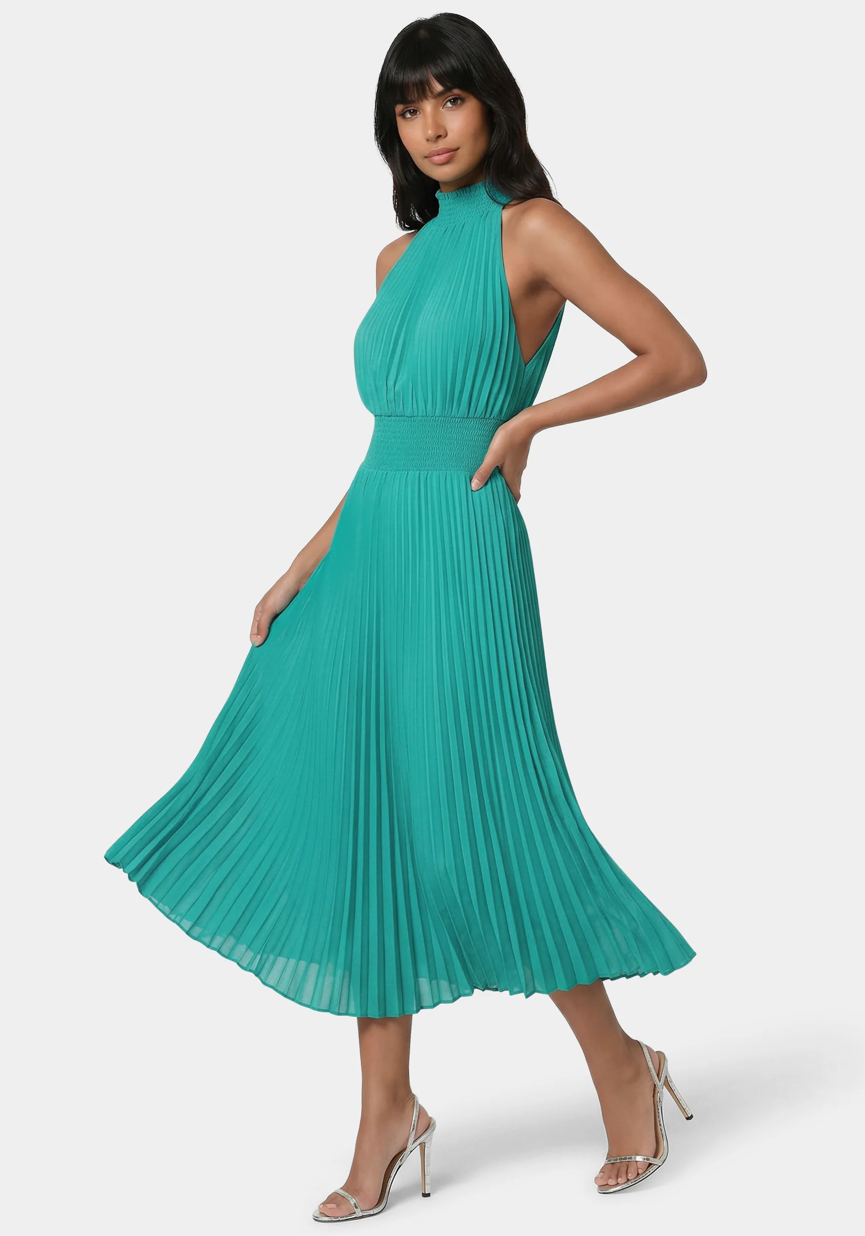 Sleeveless Pleated Dress - Image 2
