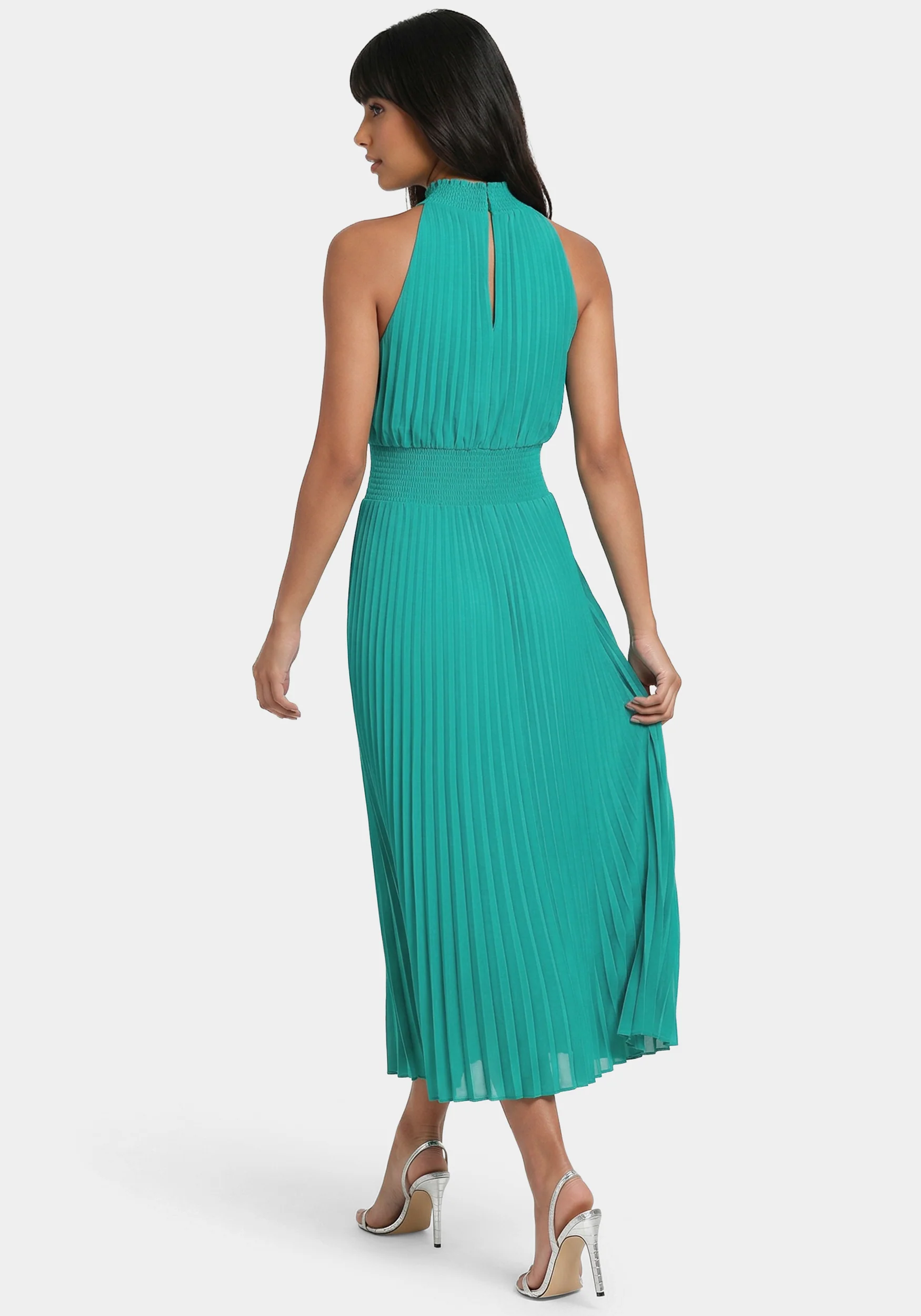 Sleeveless Pleated Dress - Image 3
