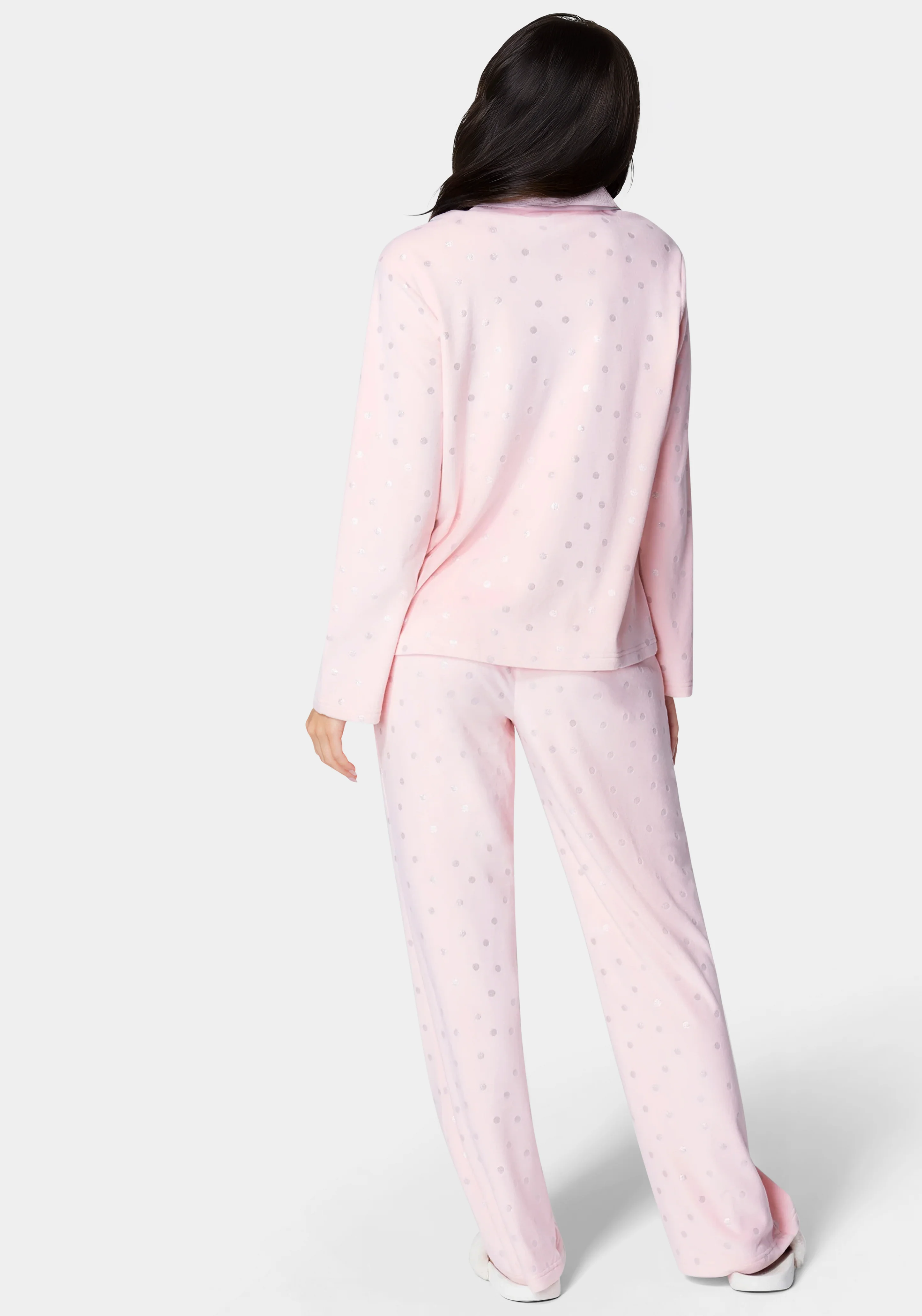 Silver Foil Plush Pajama Set - Image 3
