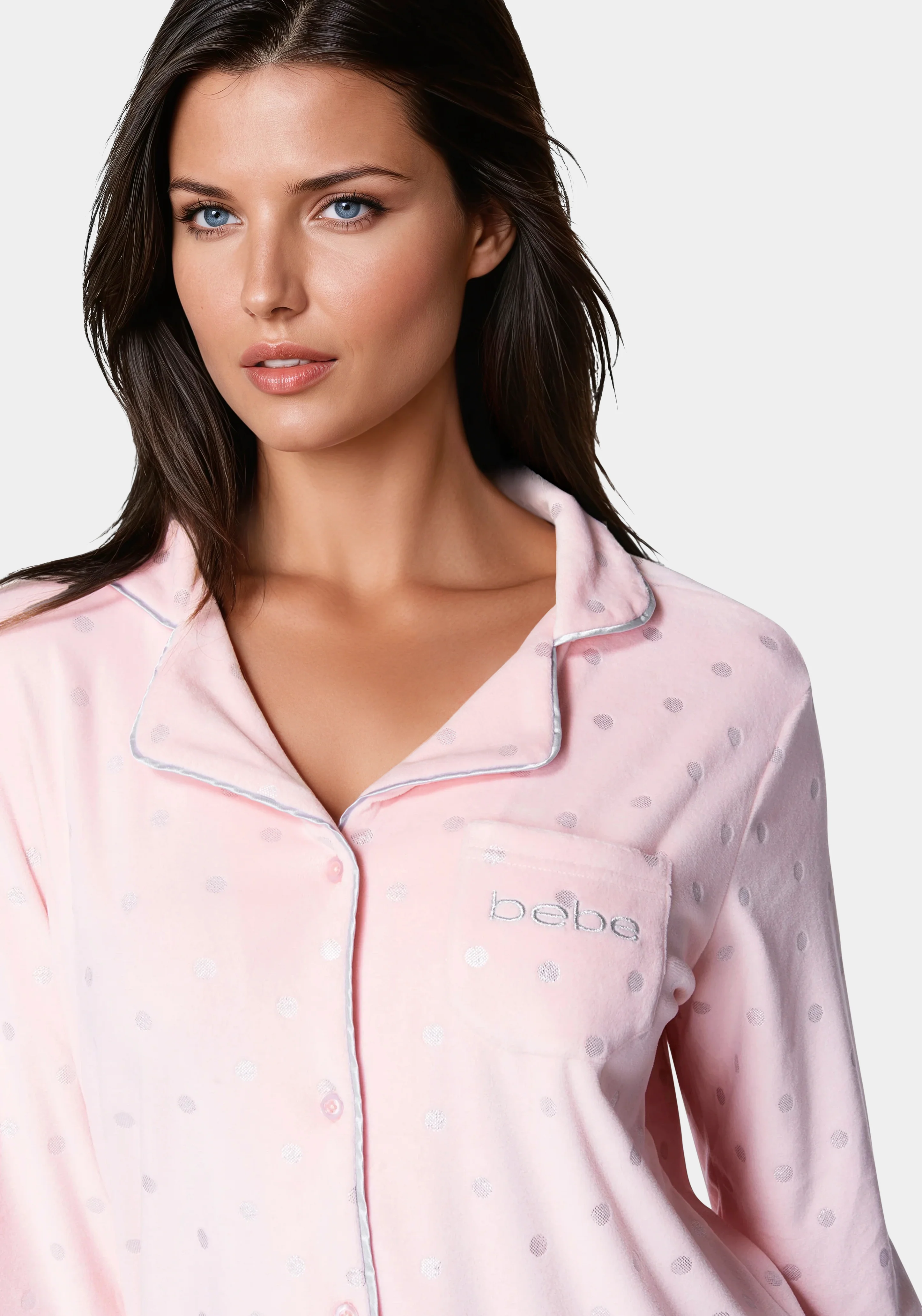 Silver Foil Plush Pajama Set - Image 4
